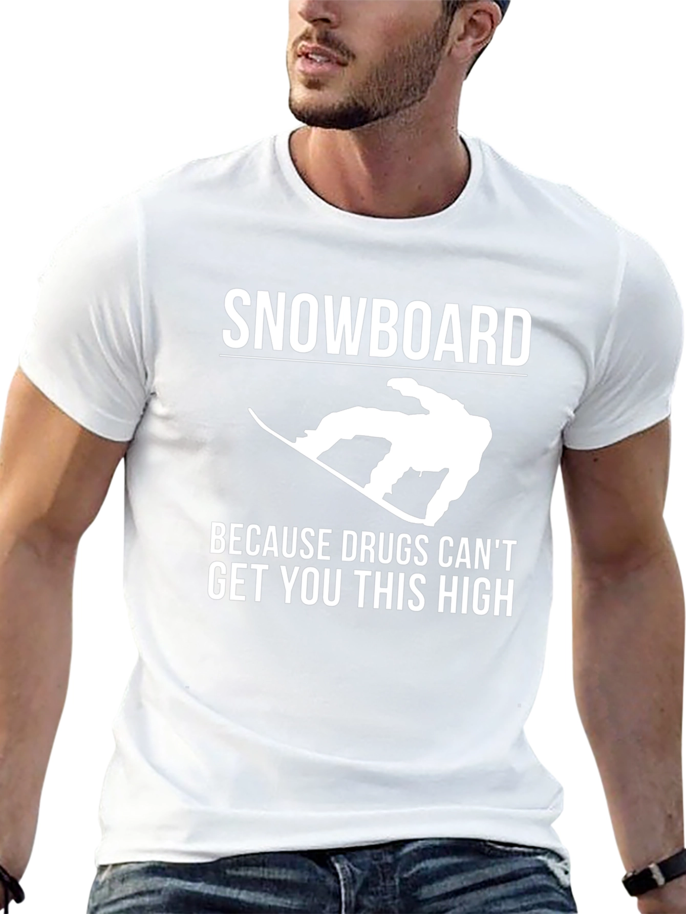 Snowboard Humor Graphic Tee