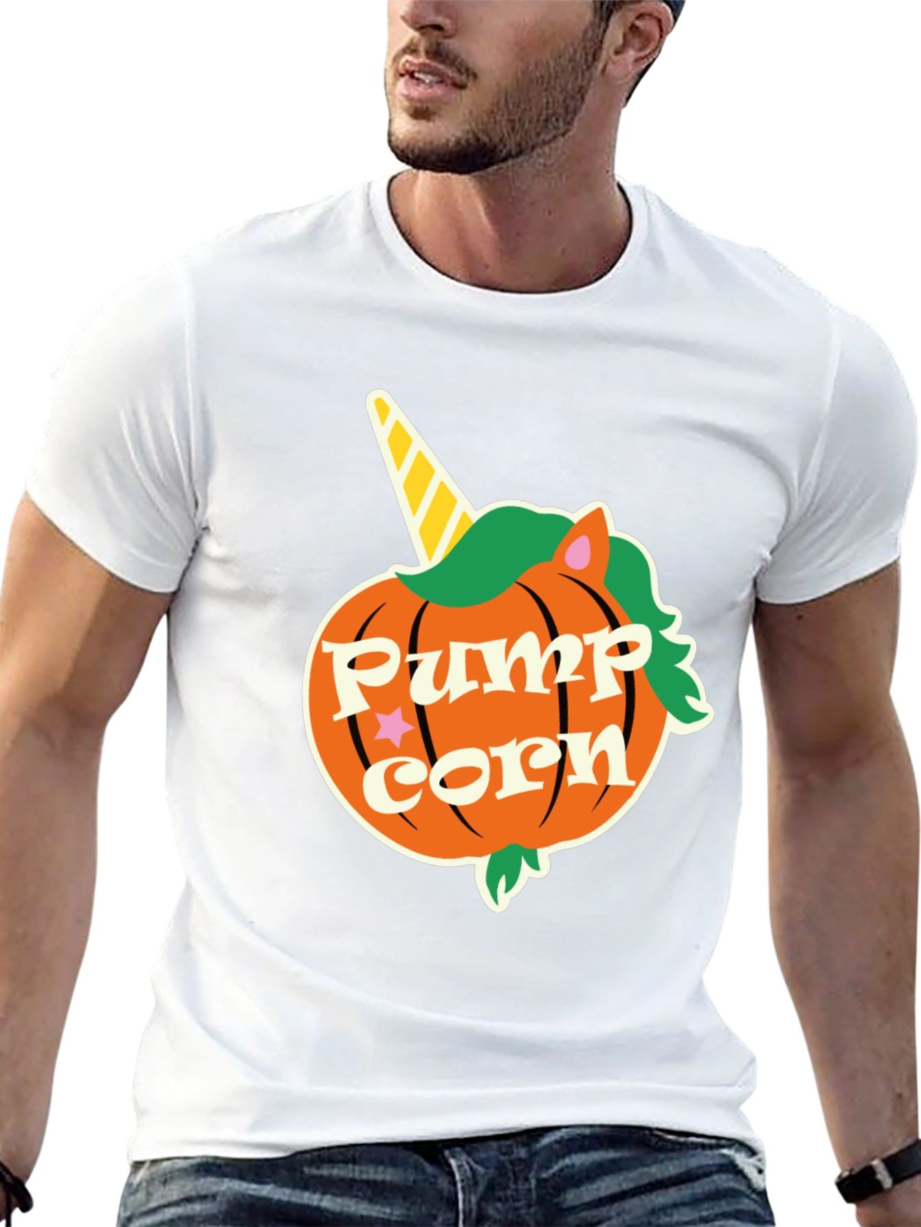 Pumpkin Unicorn Halloween T-Shirt