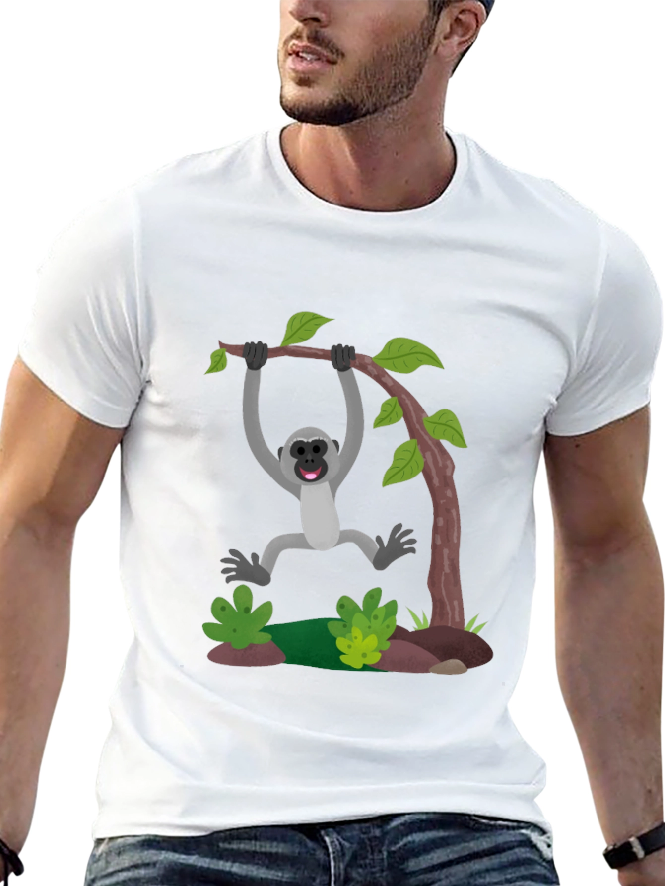 Monkeying Around Black T-Shirt