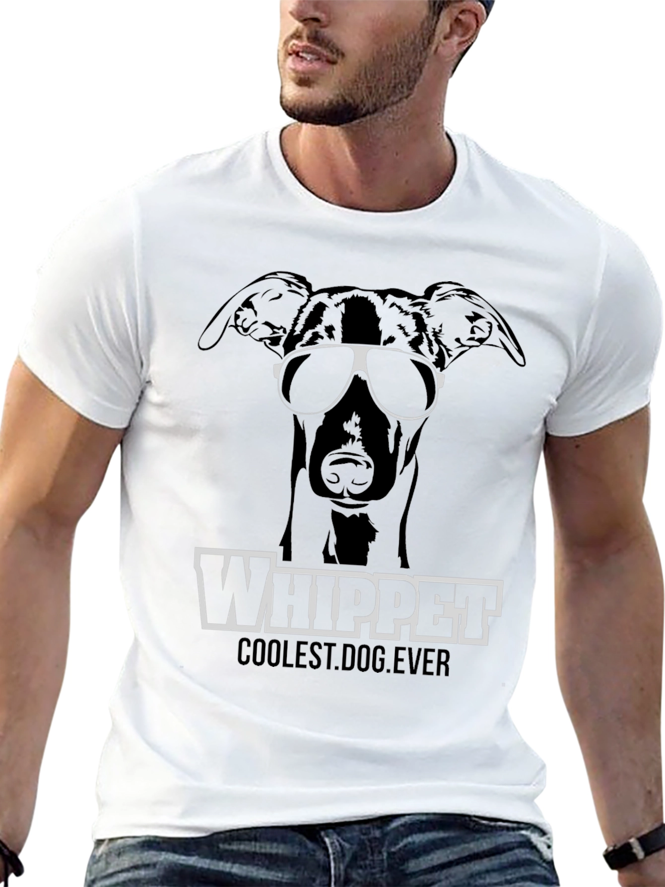 Cool Whippet Dog T-Shirt - Dog Lover Tee