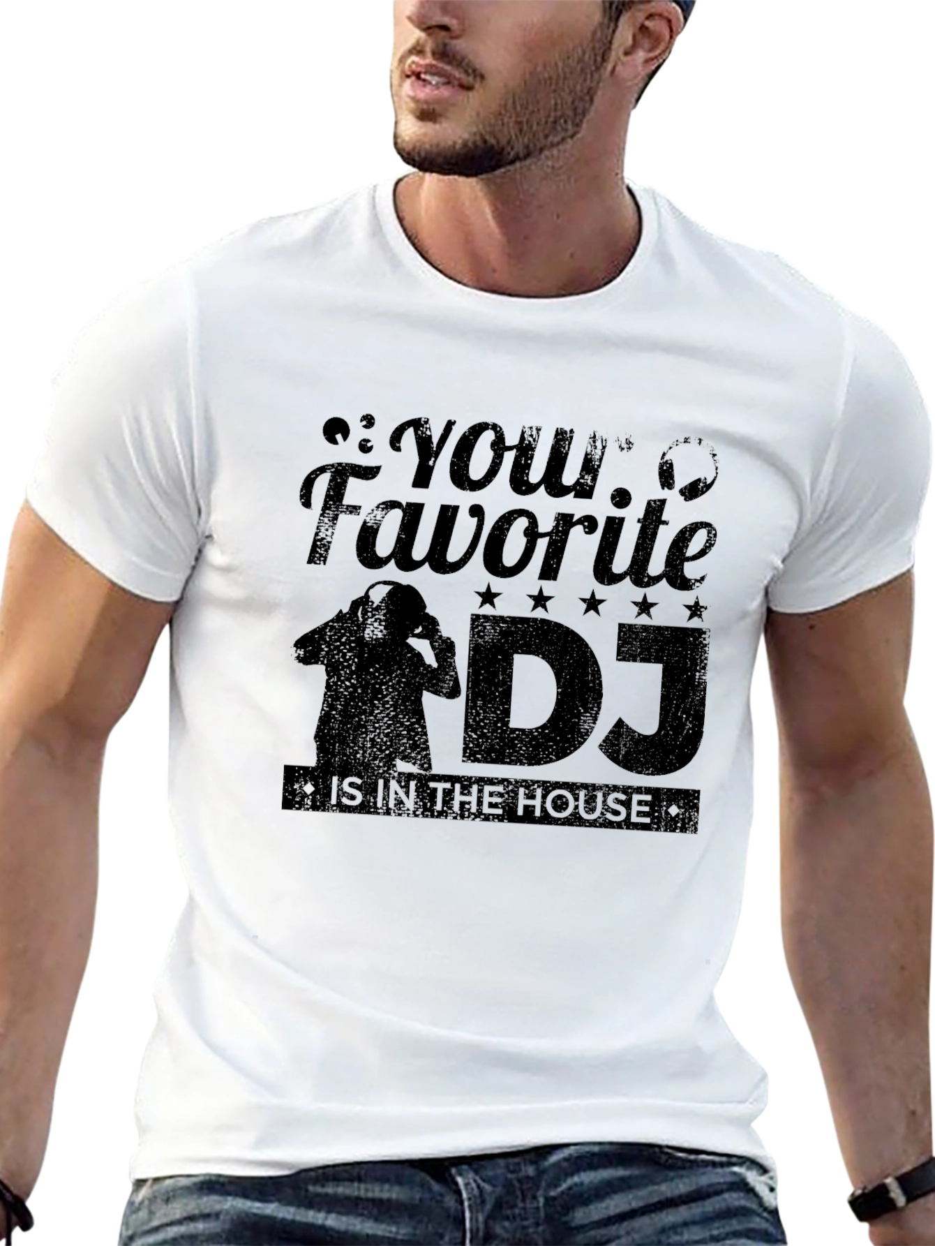 Your Favorite DJ Black Graphic Tee