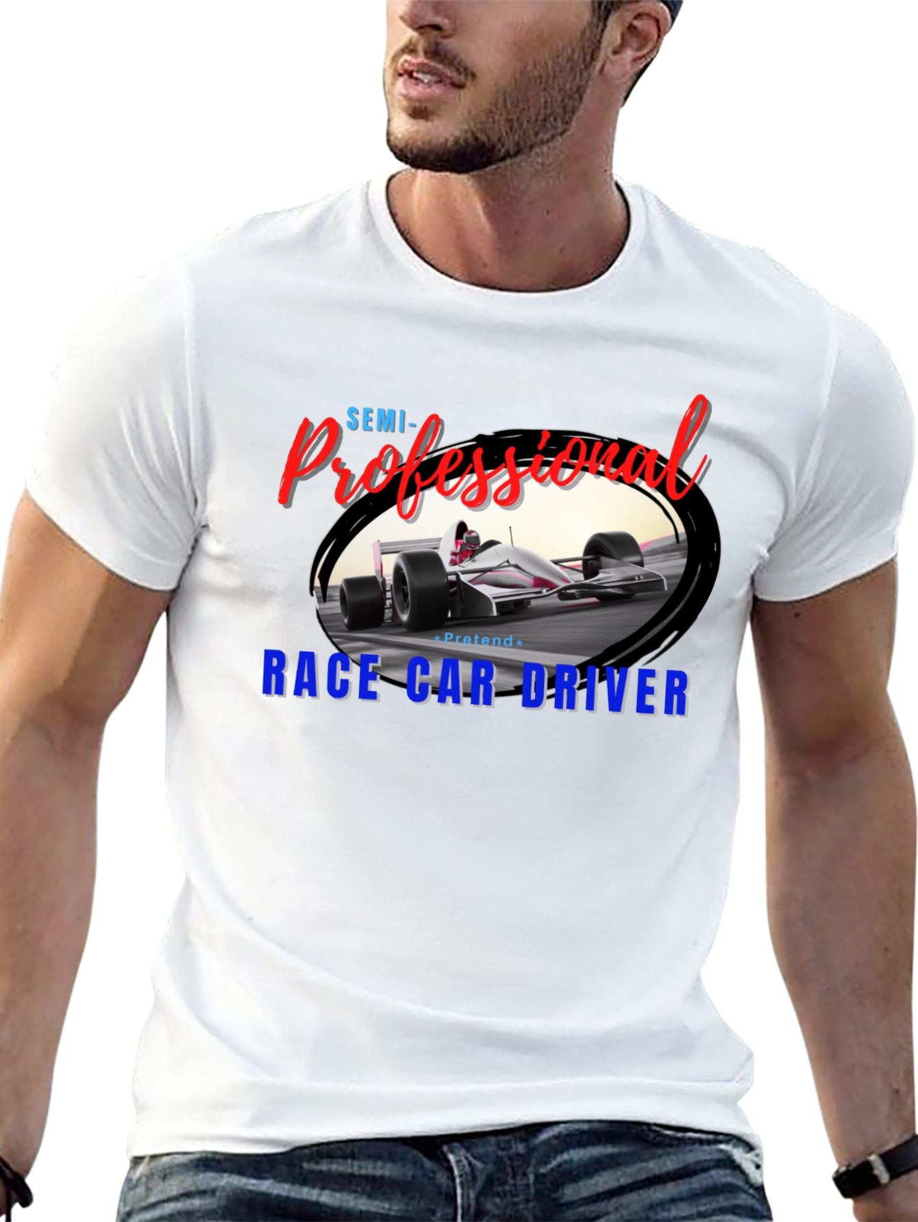 Semi-Professional Race Car Driver Graphic Tee