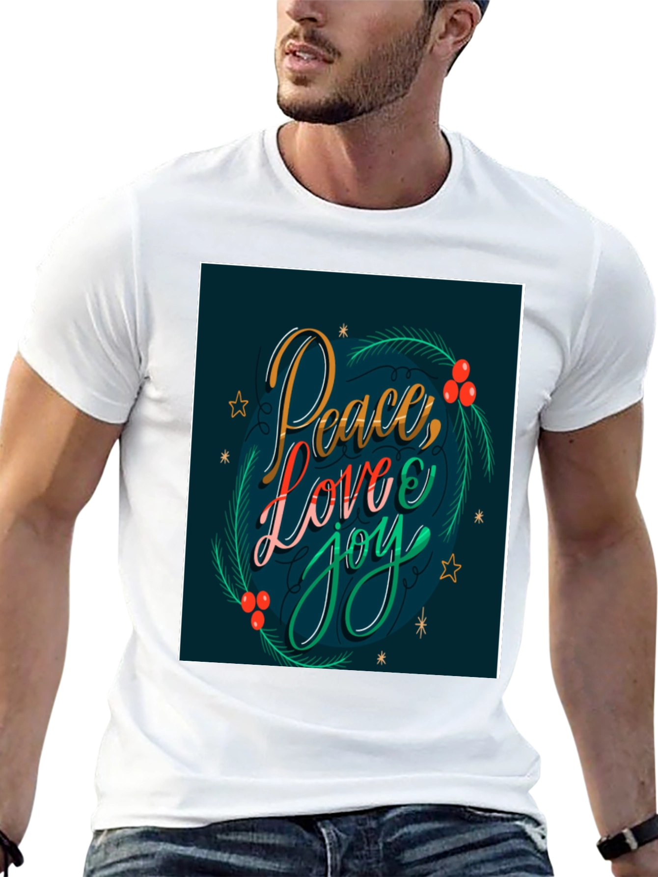 Peace Love Joy Christmas T-Shirt