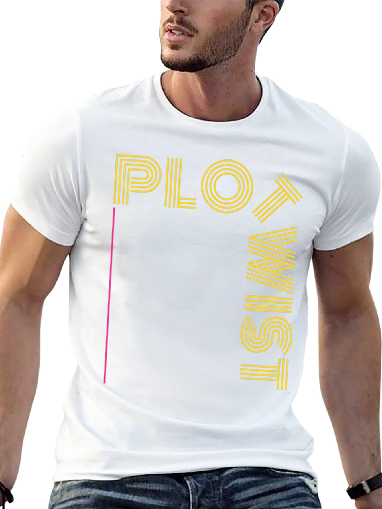 Plot Twist Graphic Tee - Mens Black T-Shirt
