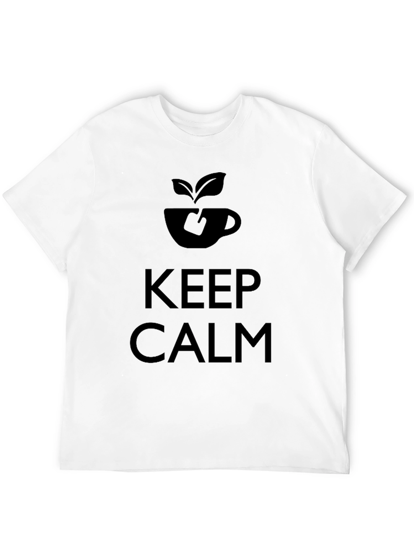 Keep Calm and Drink Tea Black T-Shirt