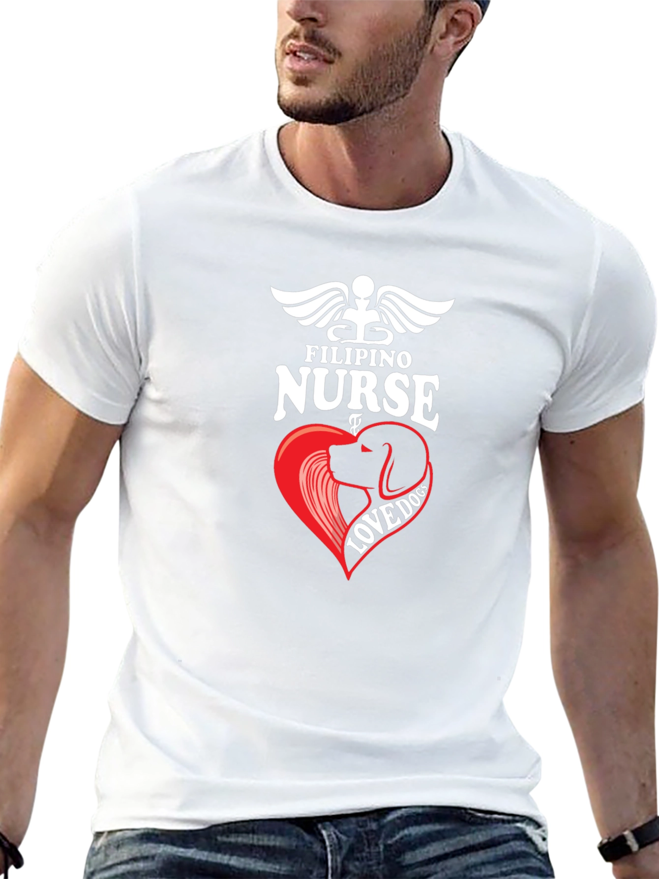 Filipino Nurse Love Dog T-Shirt
