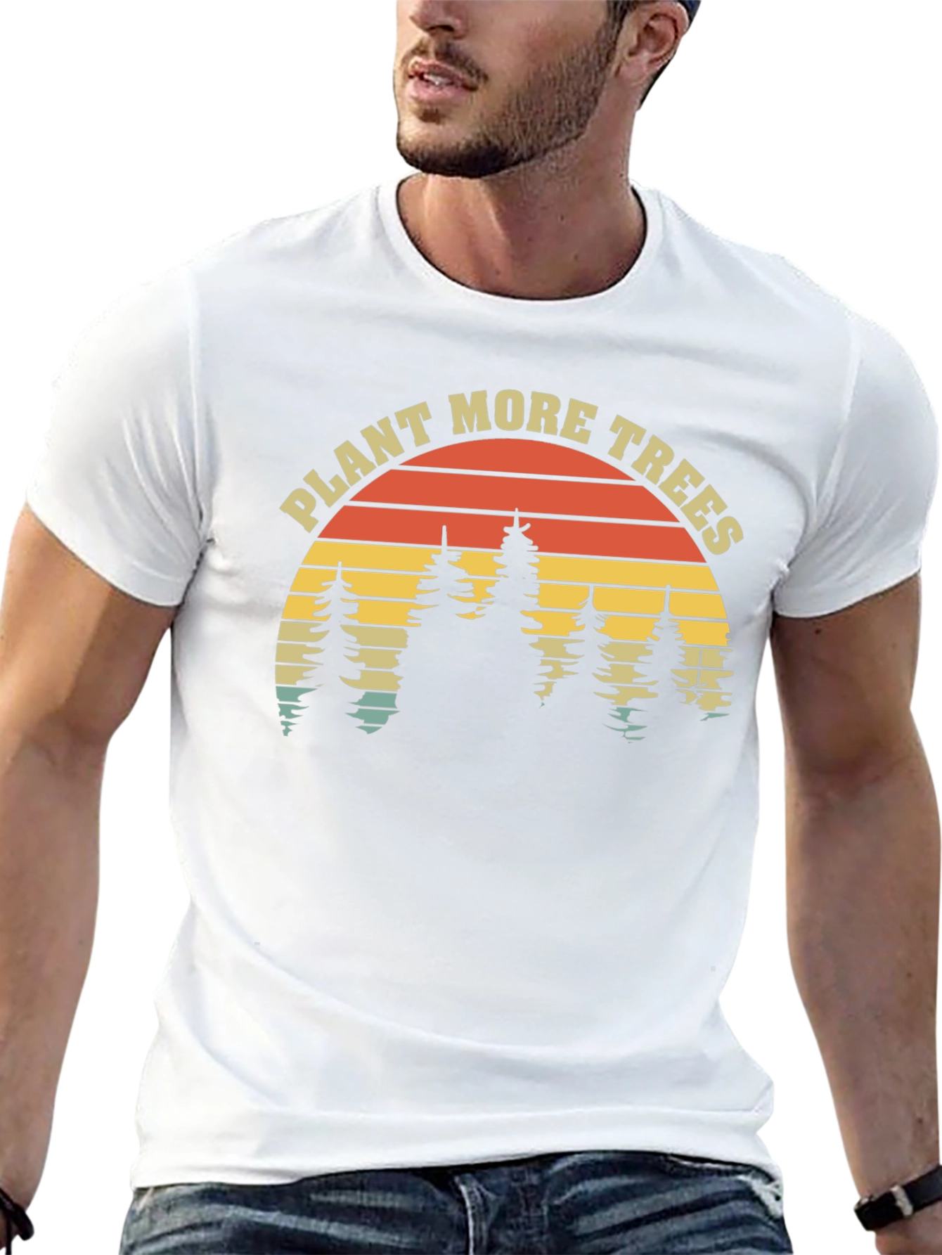 Plant More Trees Graphic Tee - Eco-Friendly Shirt