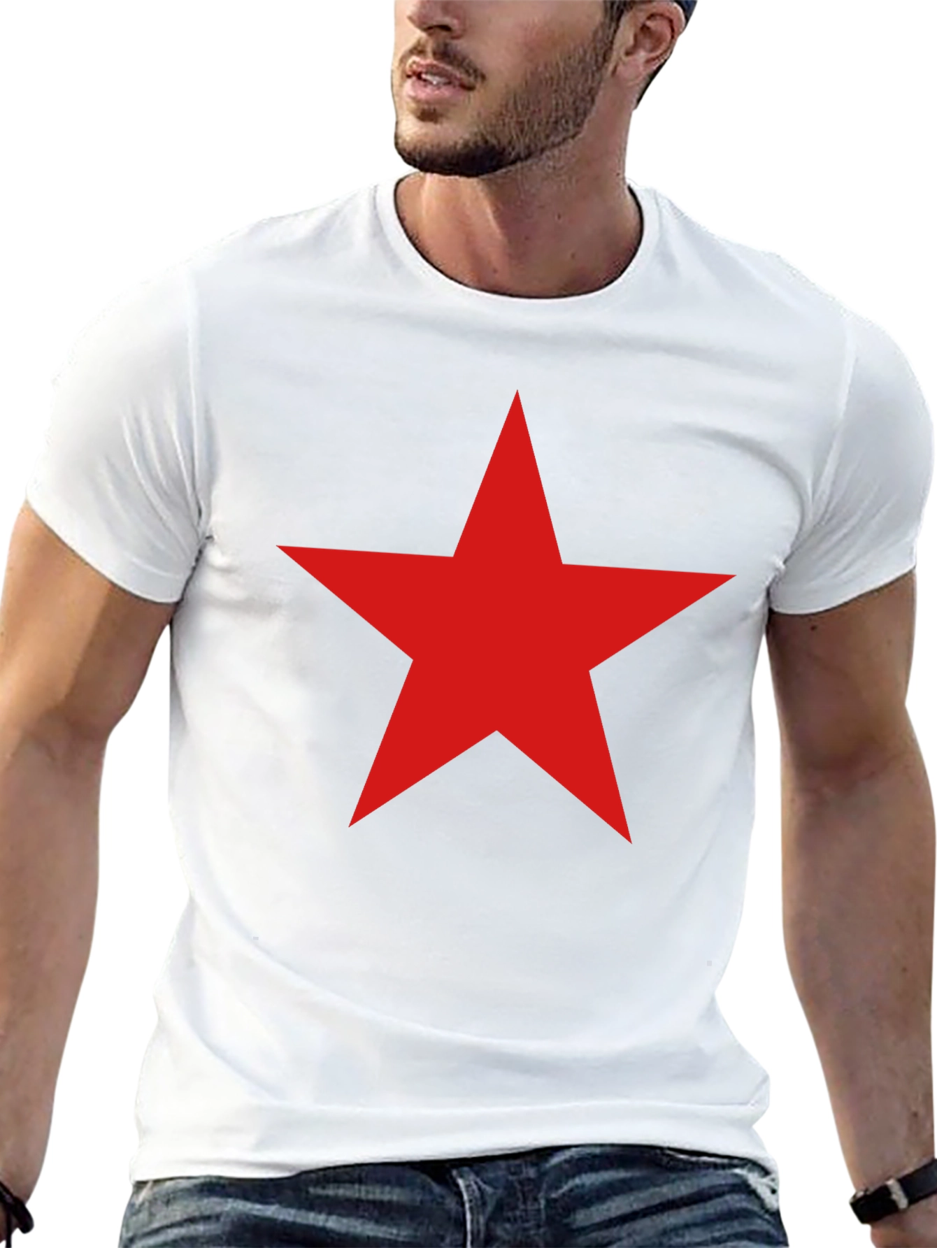 Red Star Graphic T-Shirt - Casual Wear