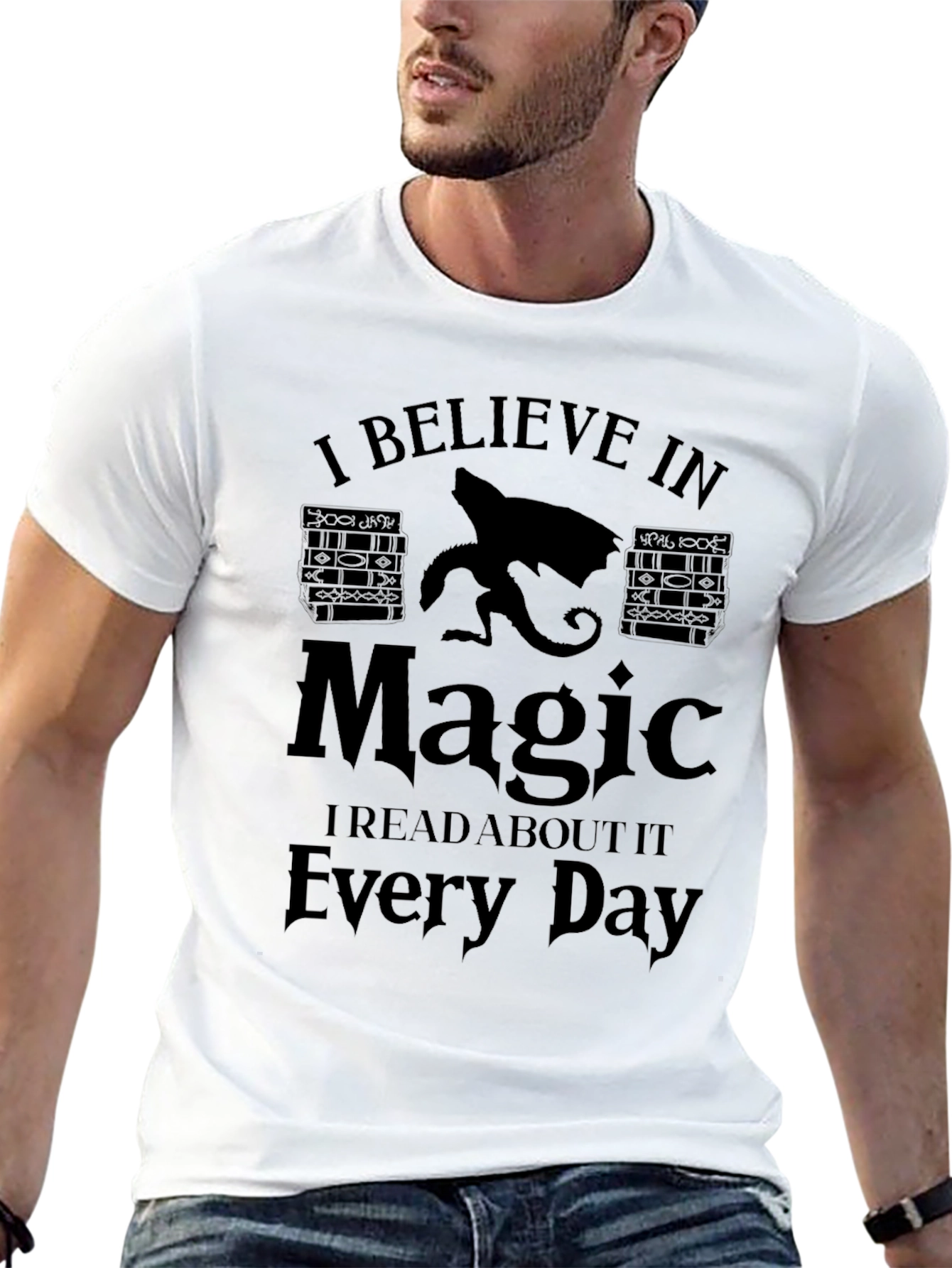 Magic Book Lover T-Shirt - Read About Magic Everyday