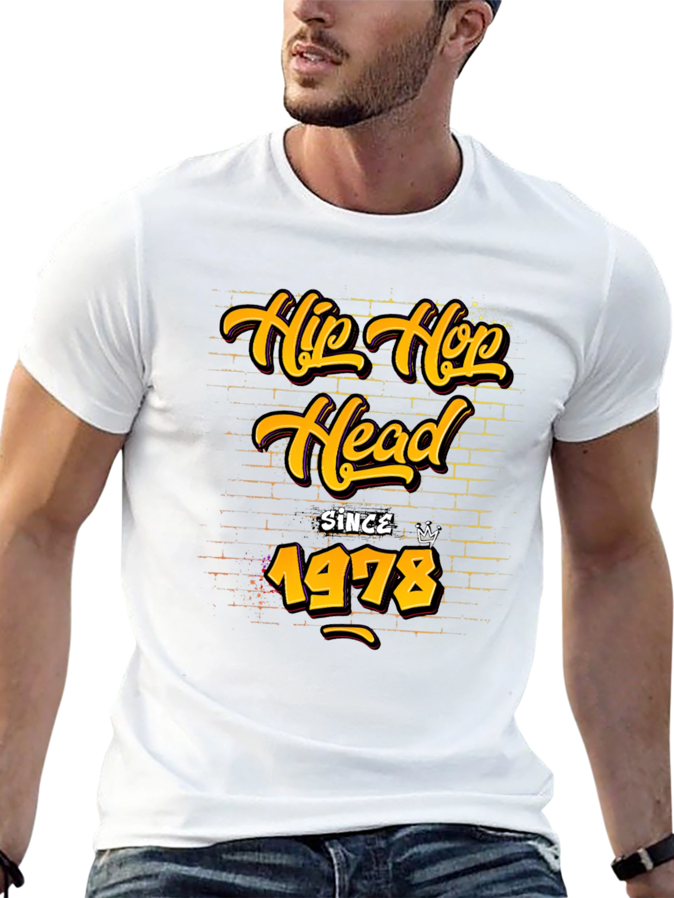 Hip Hop Head Since 1978 Black T-Shirt