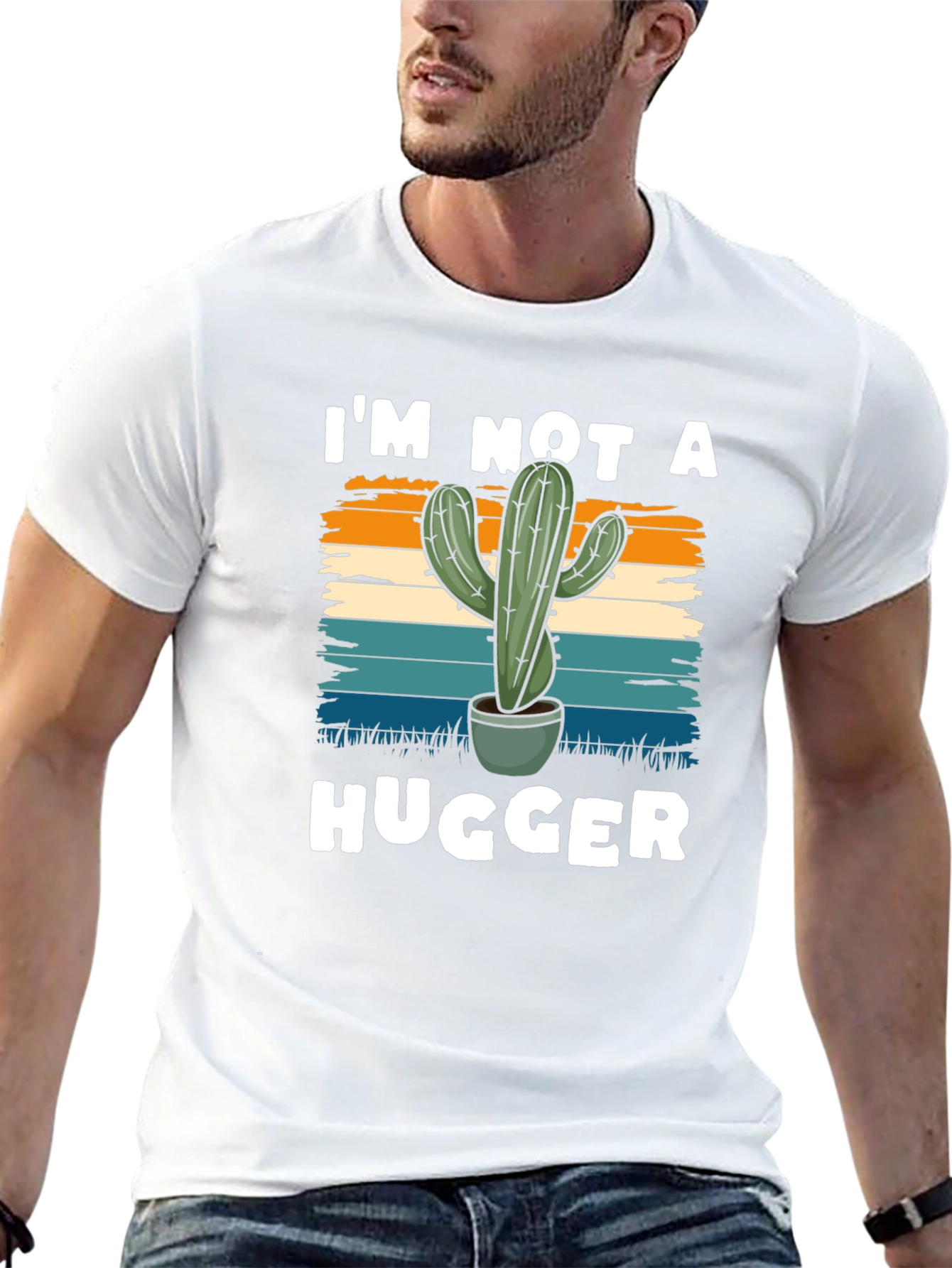 Im Not a Hugger Cactus Tee