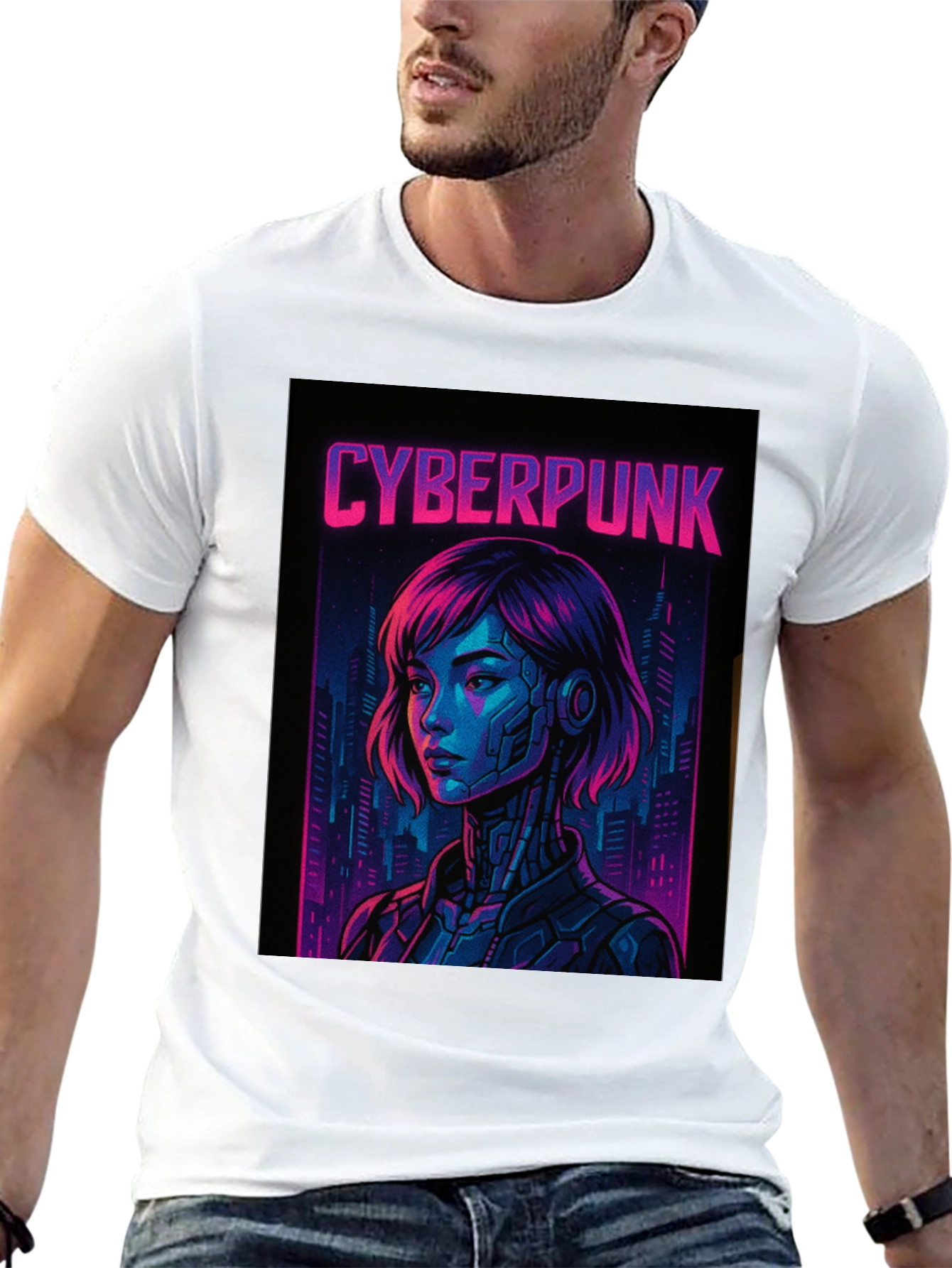 Cyberpunk Graphic Tee - Urban Style T-Shirt