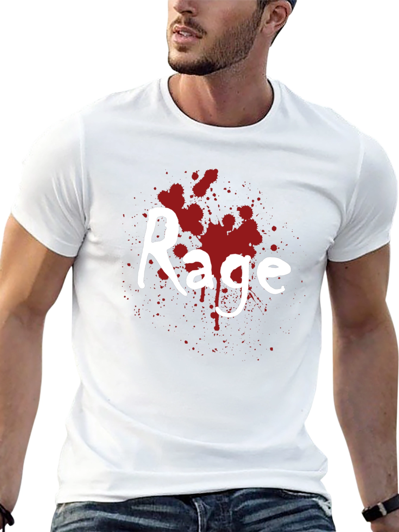 Rage Splatter Graphic Tee - Bold Statement Shirt