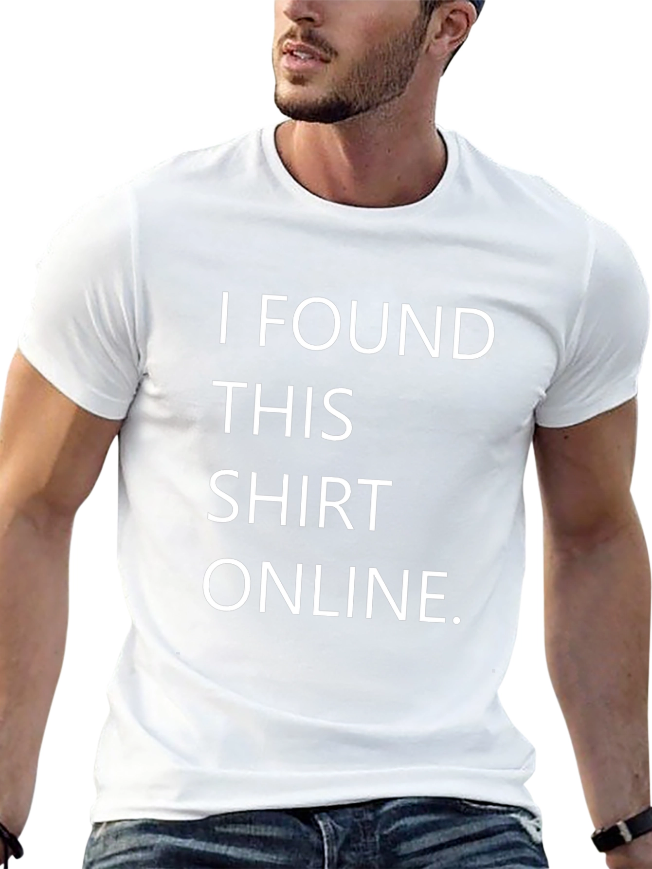 Funny I Found This Shirt Online Black T-Shirt