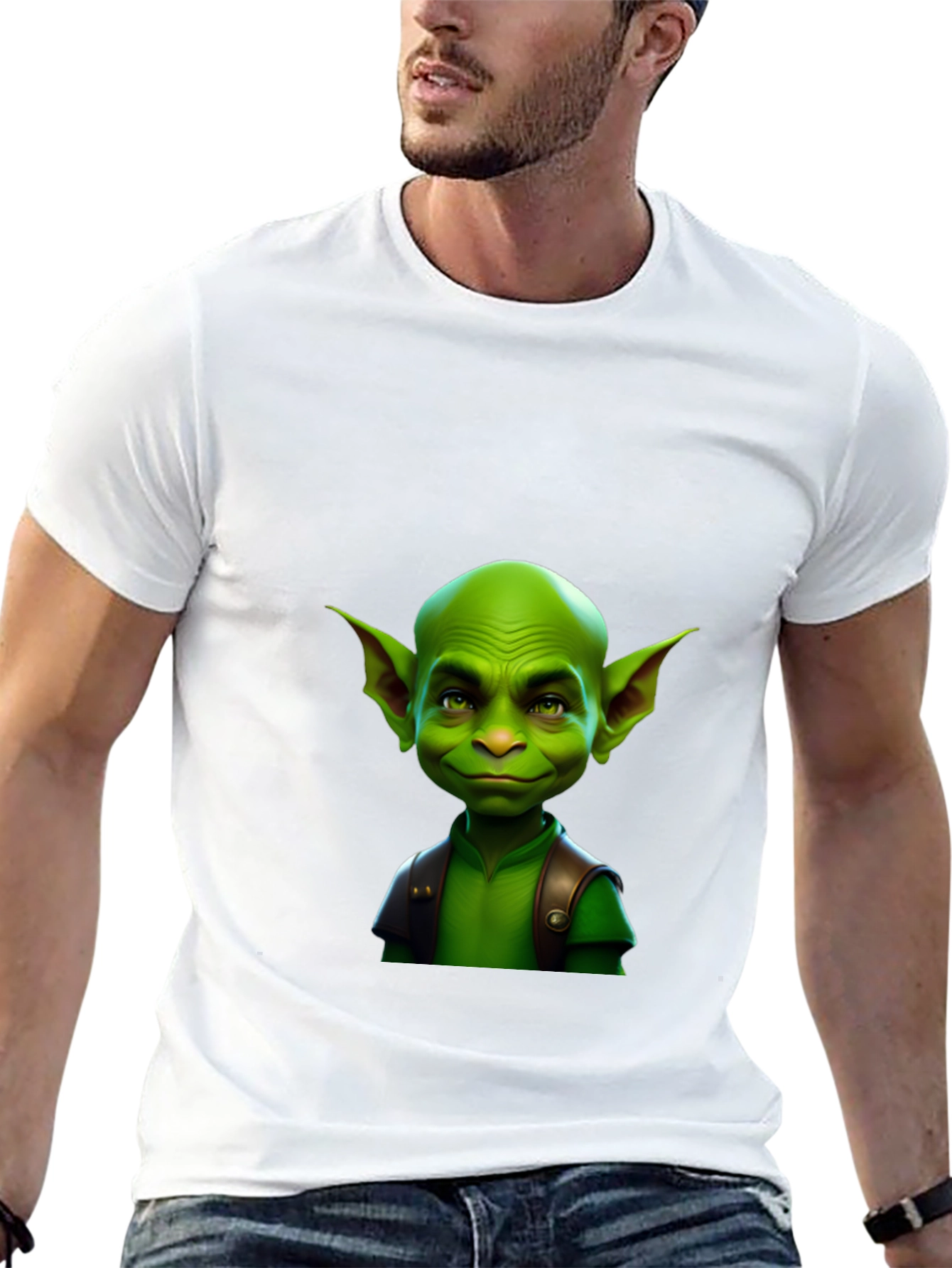 Green Goblin Graphic Tee - Funny Fantasy T-Shirt