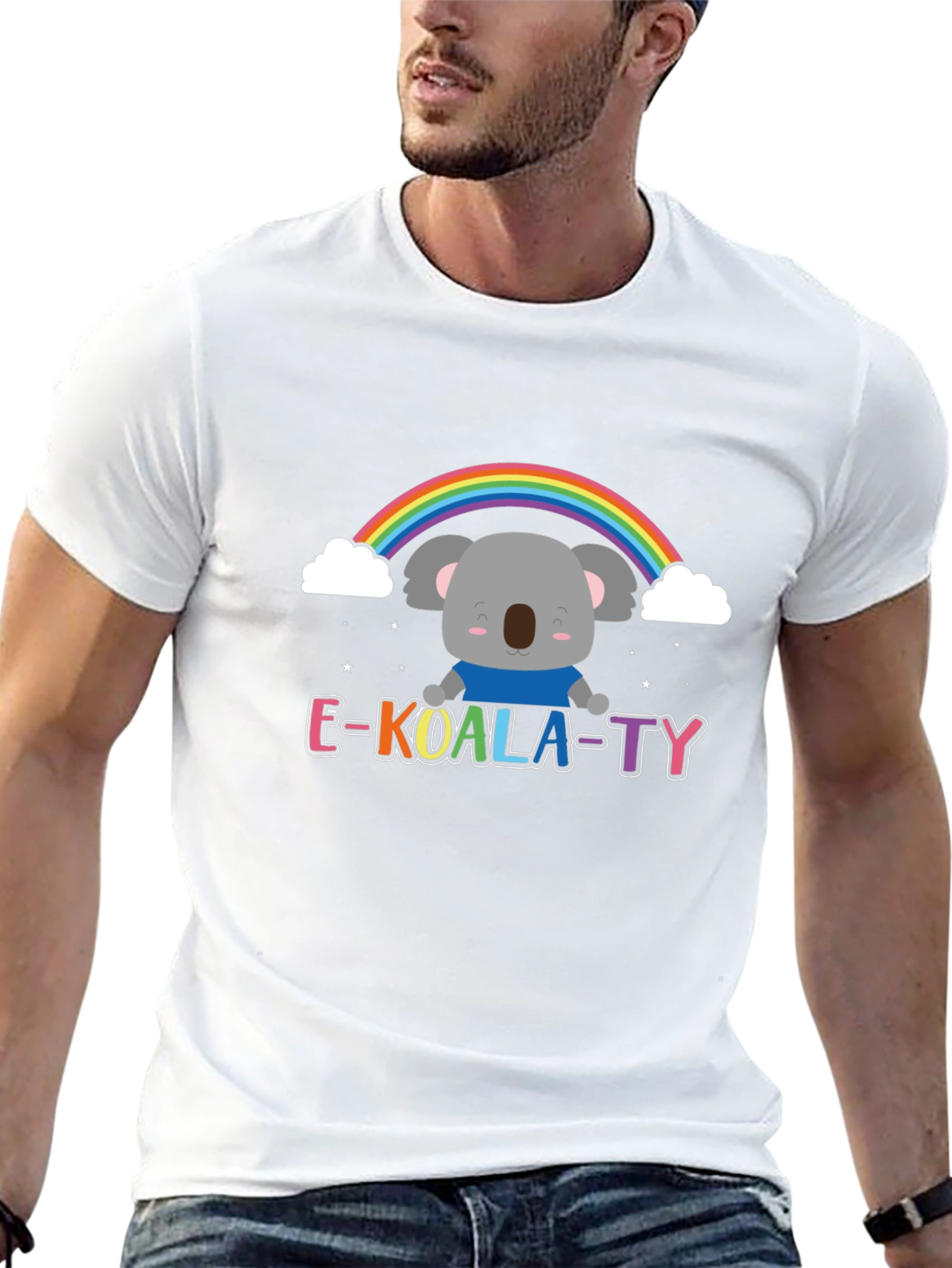 E-KOALA-TY T-Shirt - Rainbow Koala Tee