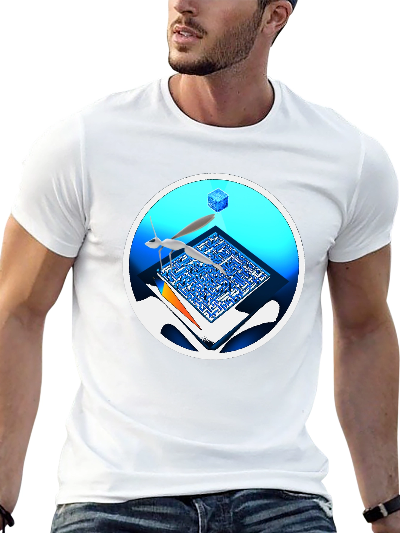 Abstract Maze T-Shirt