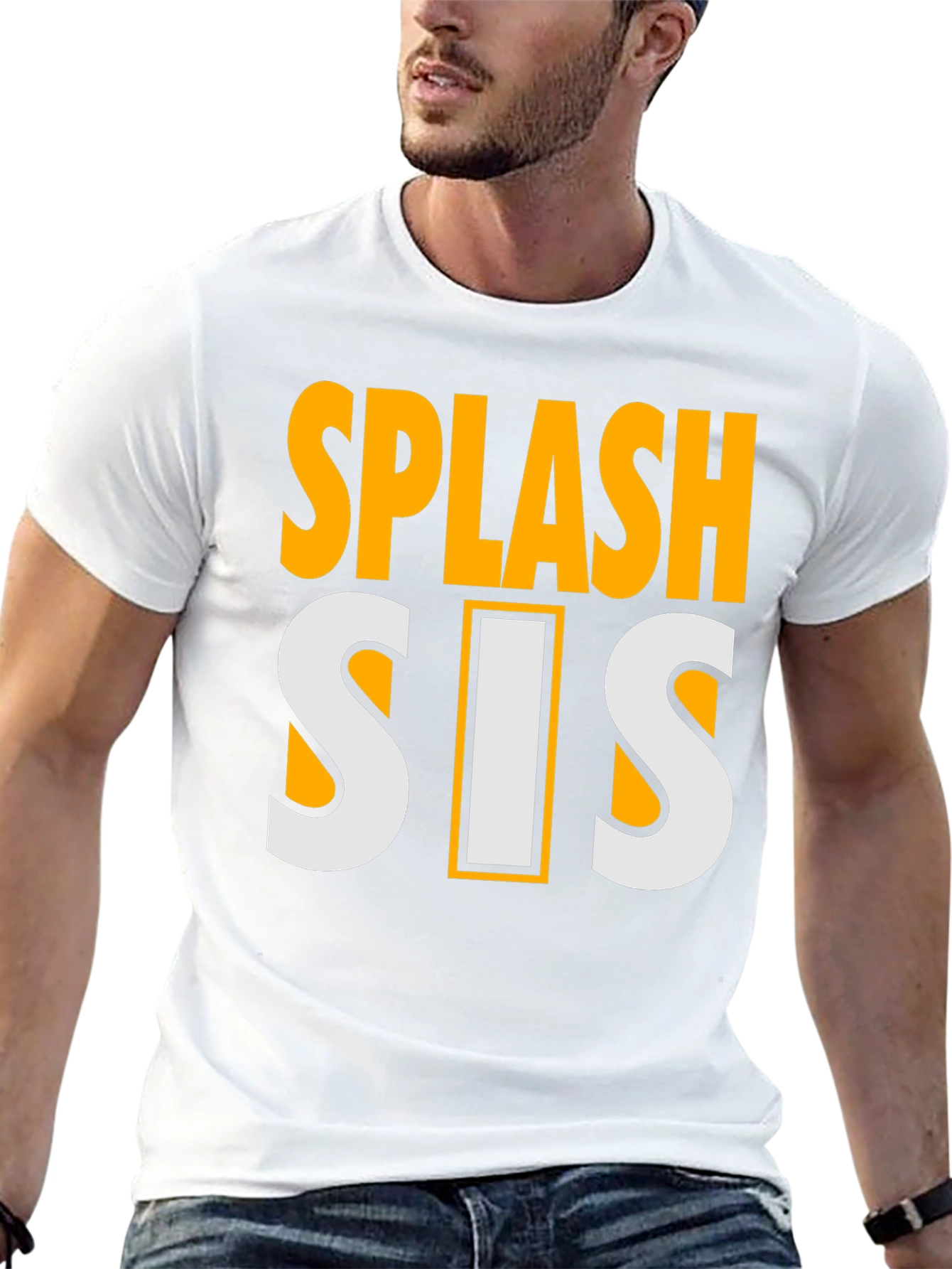 Splash Sis Black Graphic Tee