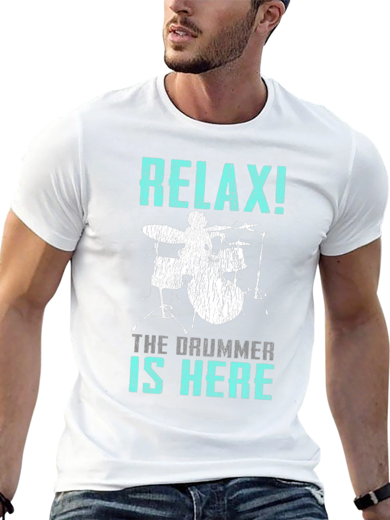 Relax! The Drummer is Here T-Shirt - Percussionist Tee