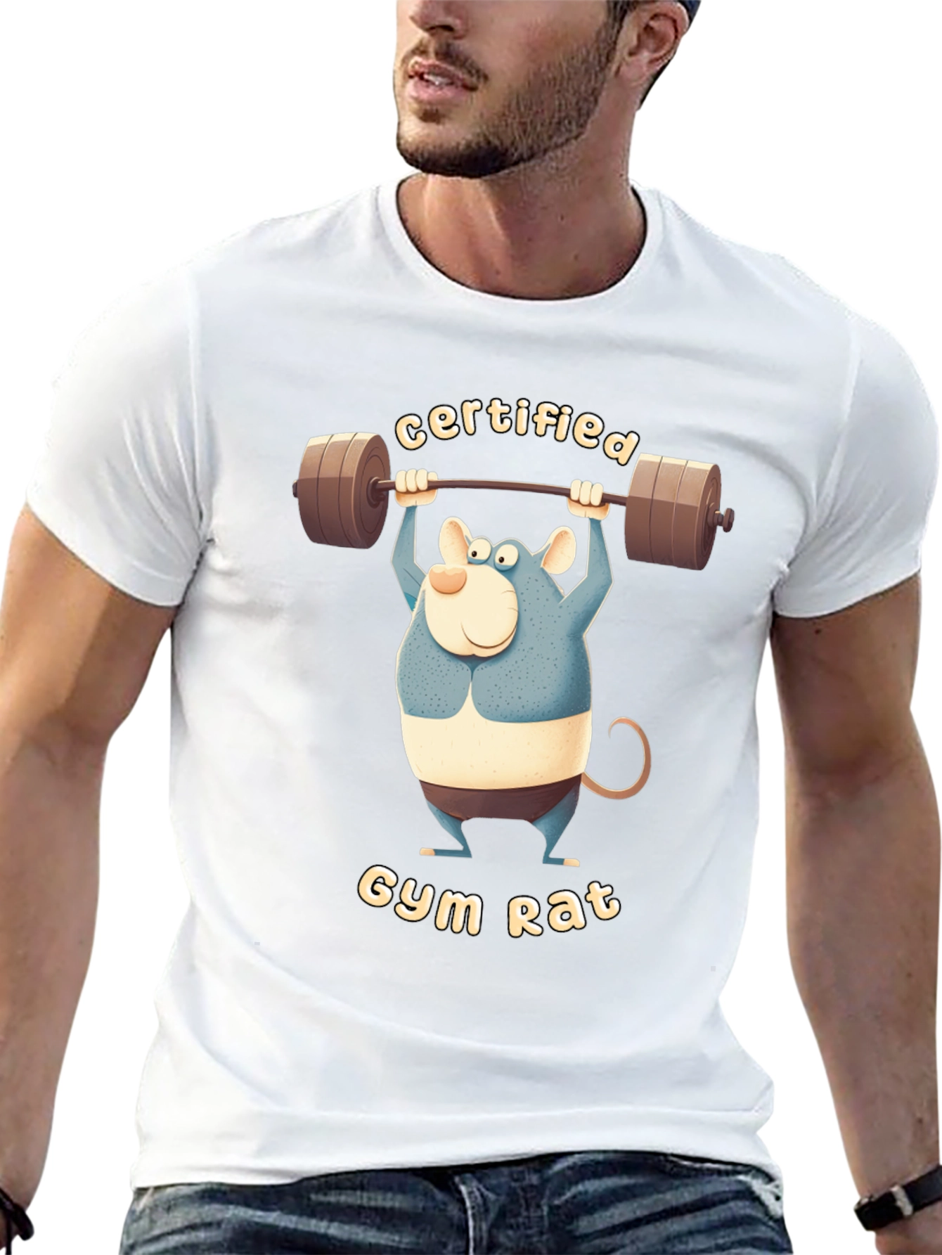 Certified Gym Rat T-Shirt - Funny Workout Tee