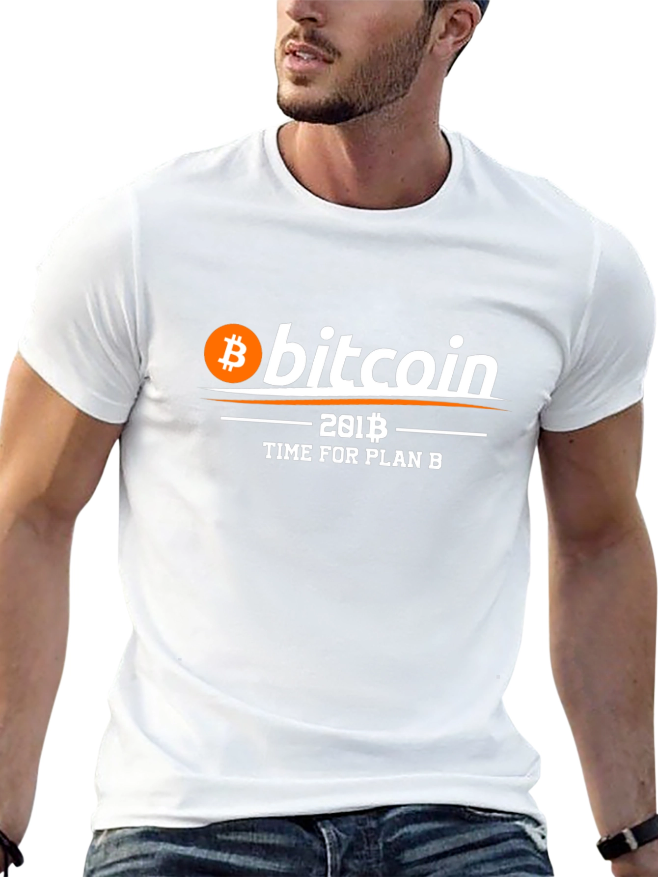 Bitcoin Time for Plan B Black T-Shirt