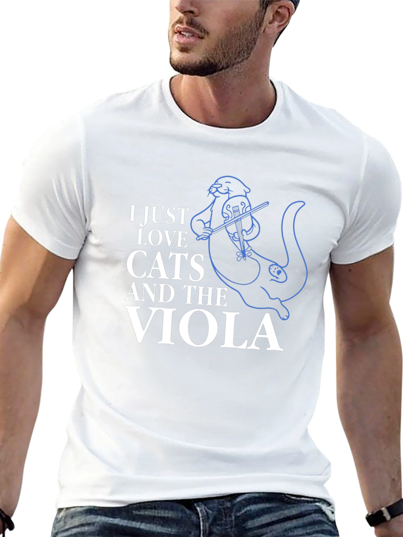 Cats and Viola T-Shirt - Music Lover Tee