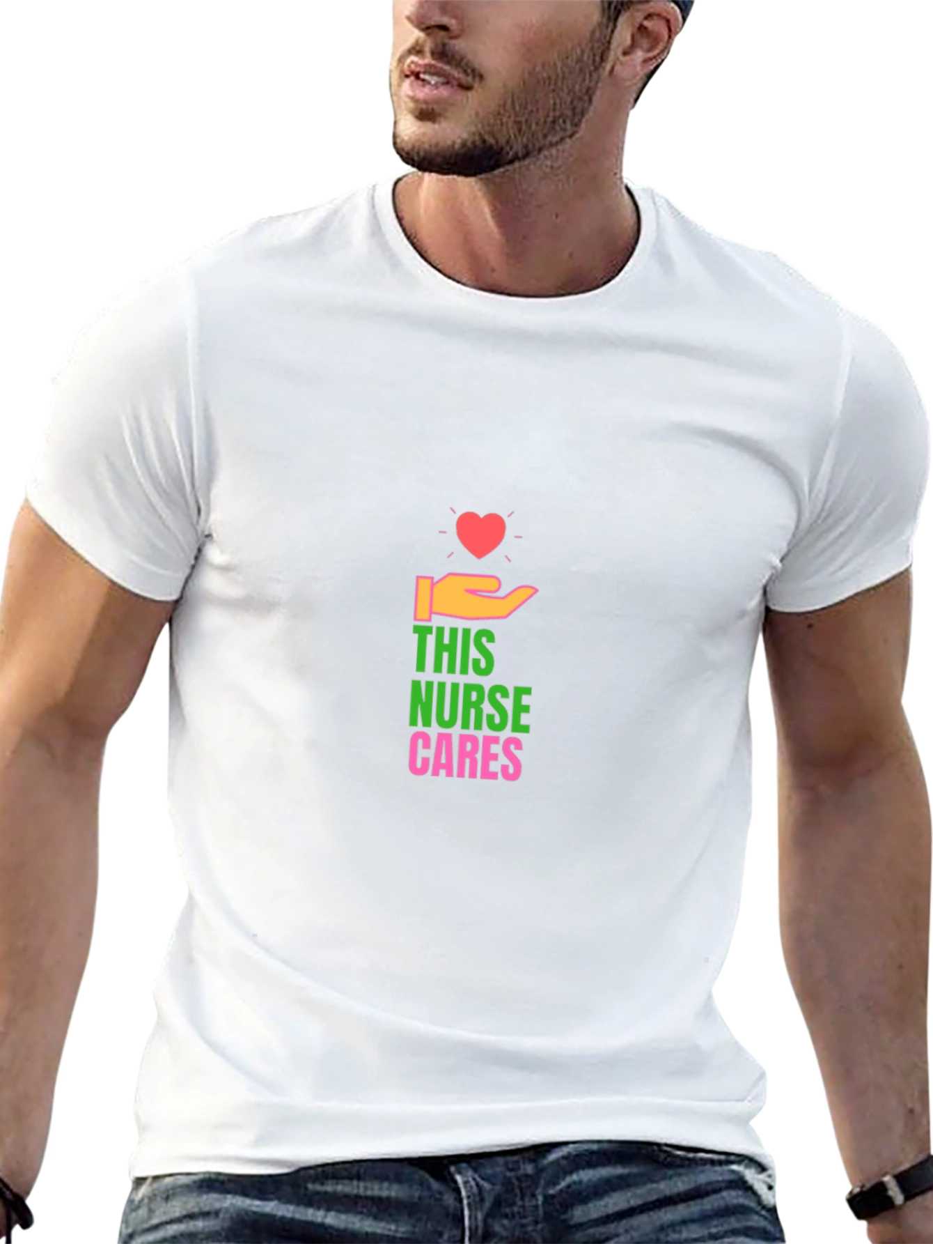 Nurse Cares Graphic T-Shirt