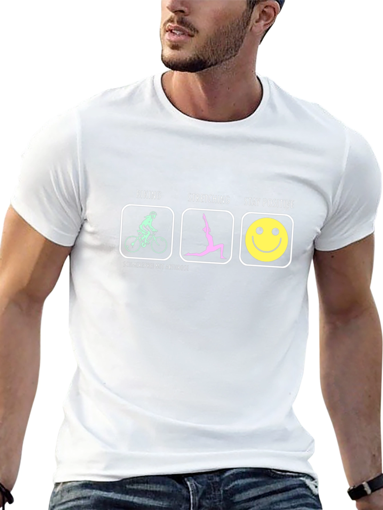 Biking Stretching Positive T-Shirt