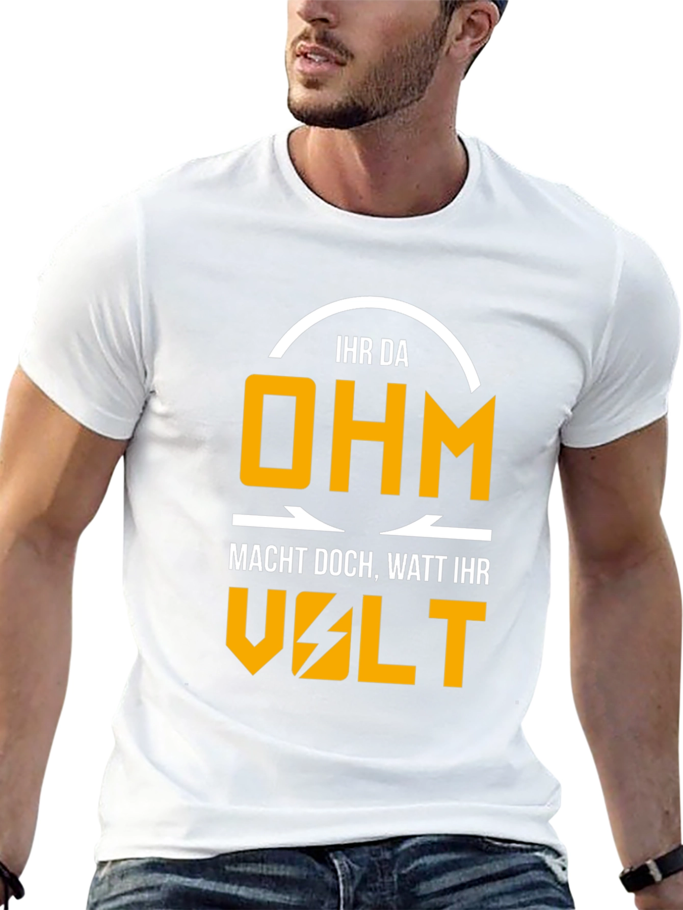 Electrical Humor Graphic T-Shirt - Ohm Volt Watt
