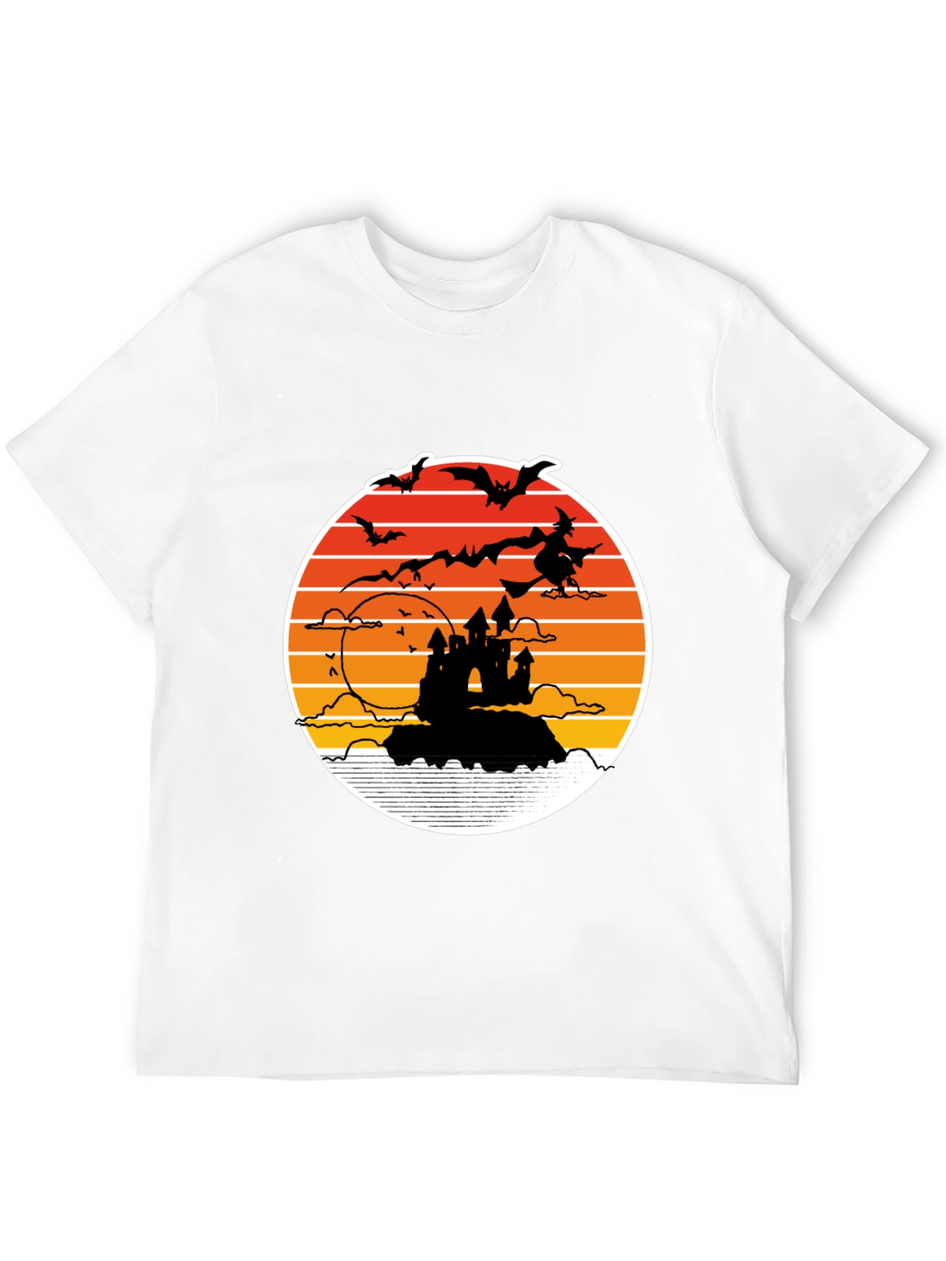 Halloween Witch Silhouette T-Shirt