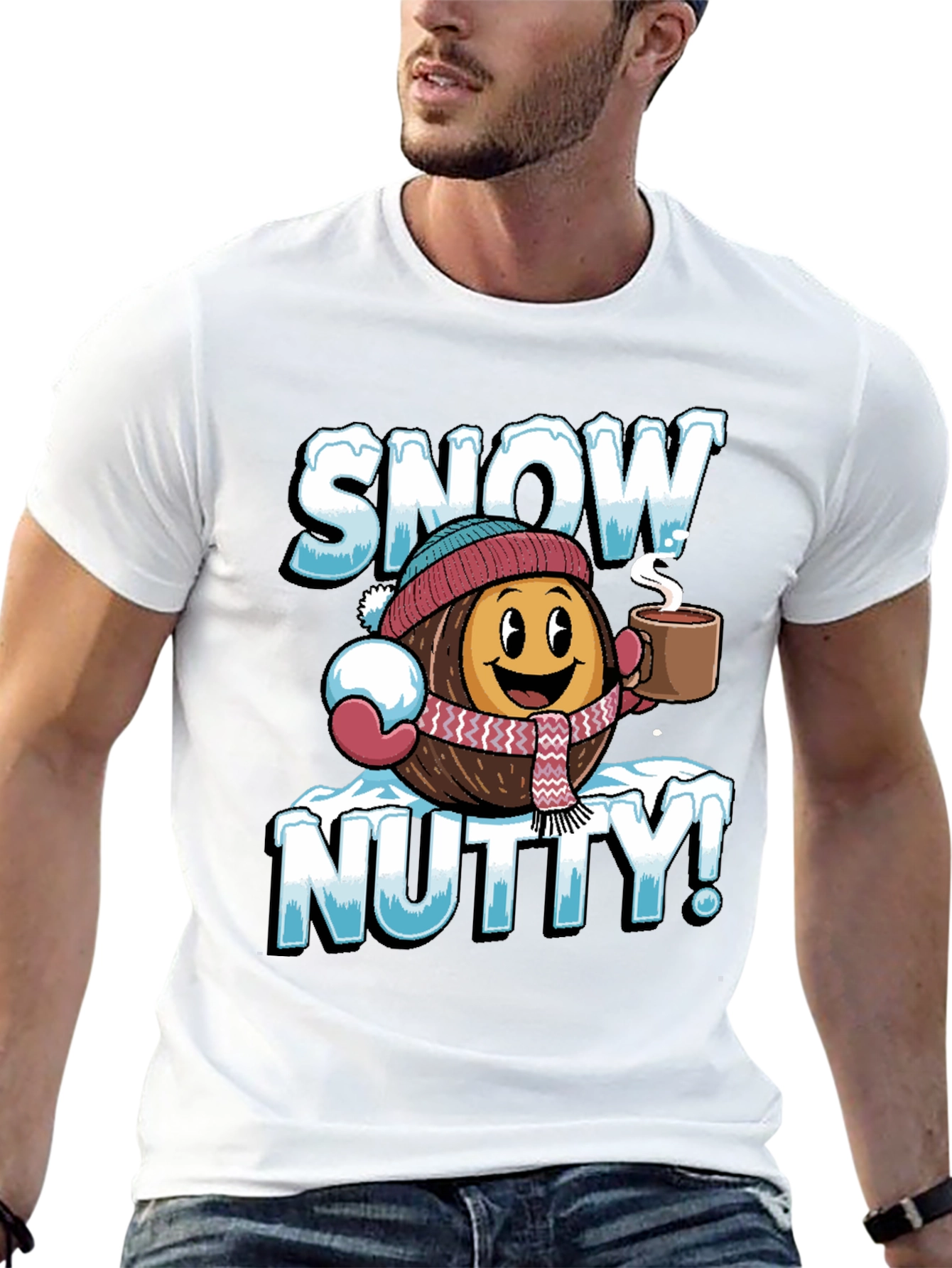 Snow Nutty Graphic Tee - Winter Holiday Fun!