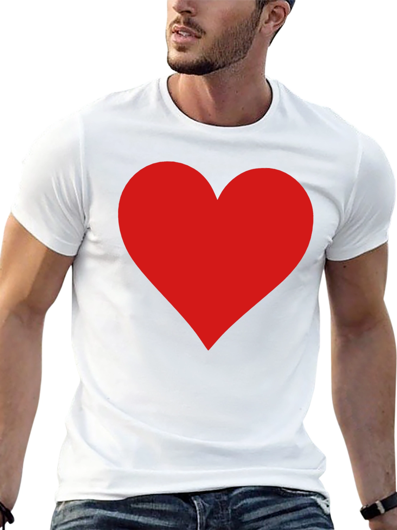 Bold Heart Graphic Tee - Express Your Love!