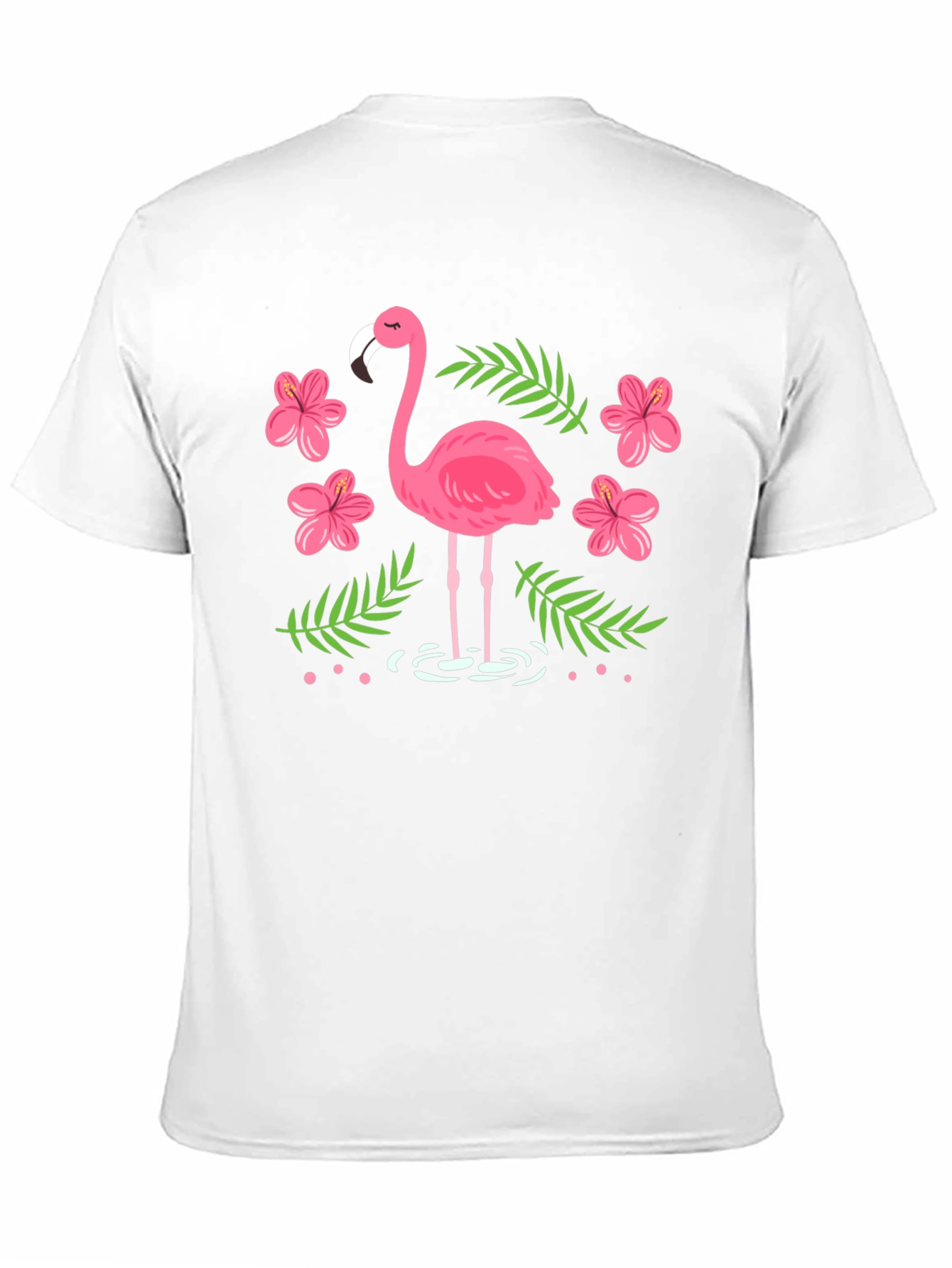 Tropical Flamingo Graphic Tee - Island Style T-Shirt