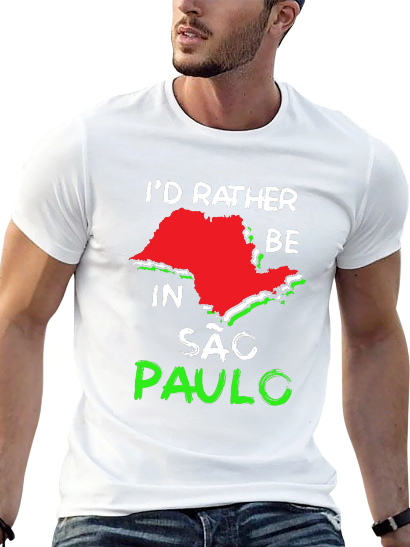 Id Rather Be In Sao Paulo Graphic Tee