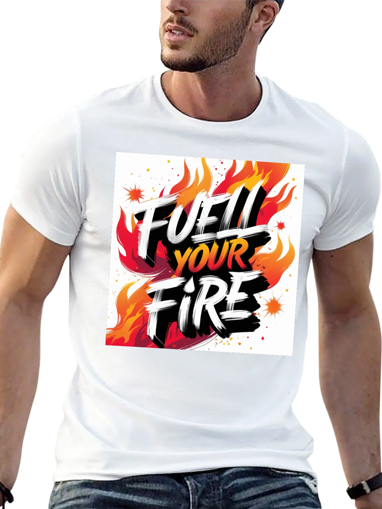 Fuel Your Fire Graphic Tee - Bold Statement Shirt