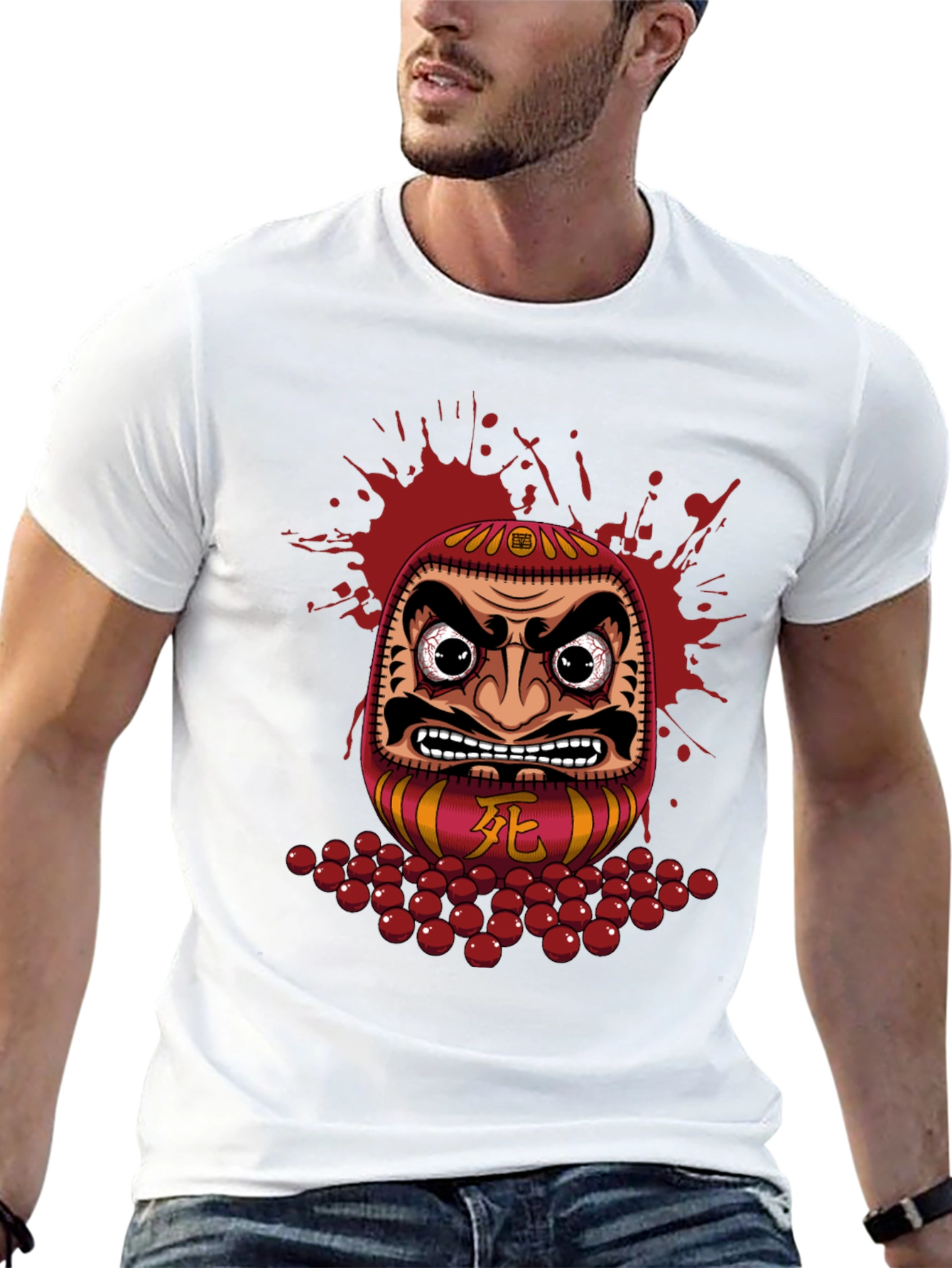 Daruma Doll Graphic Tee - Japanese Inspired Design