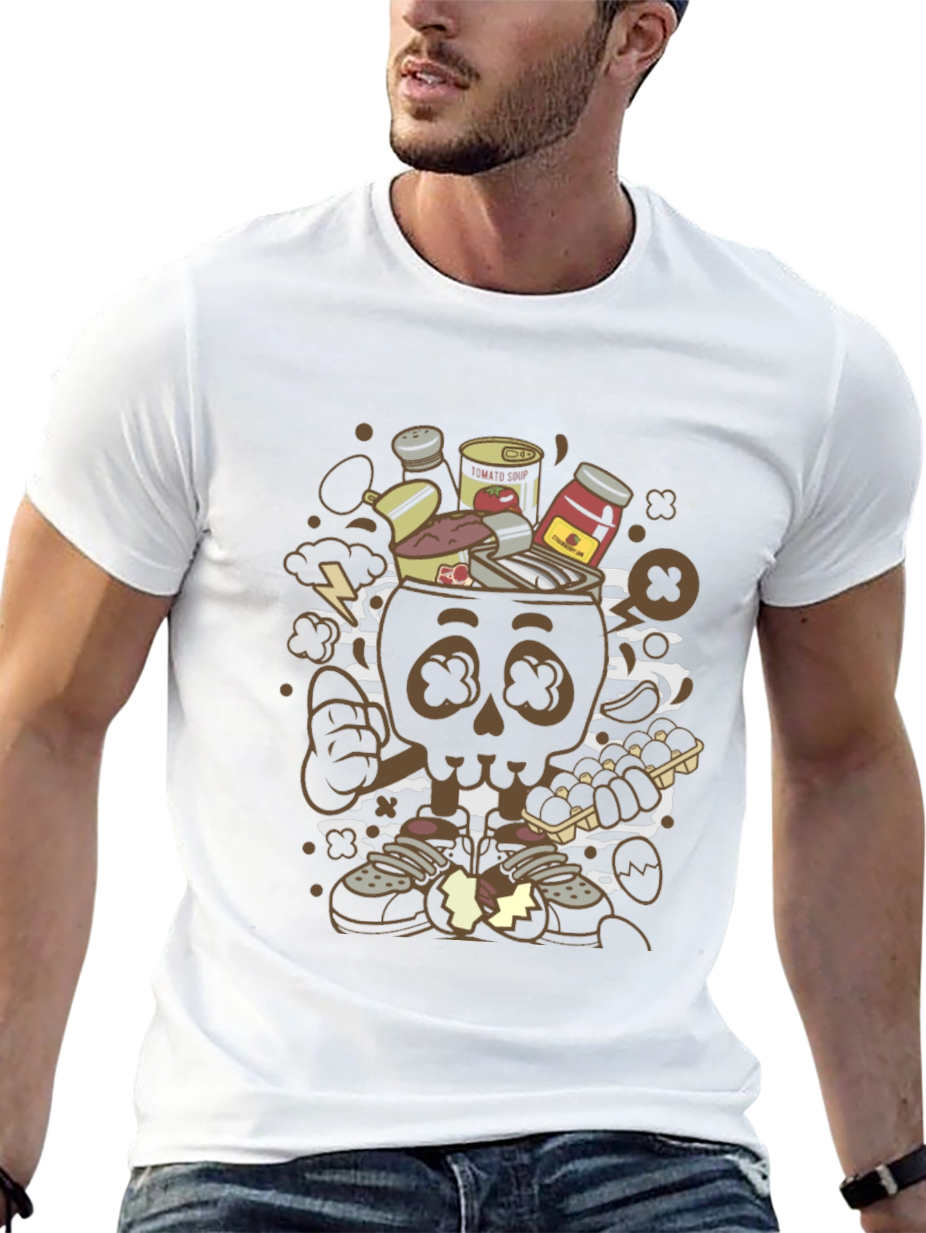 Cartoon Skull T-Shirt