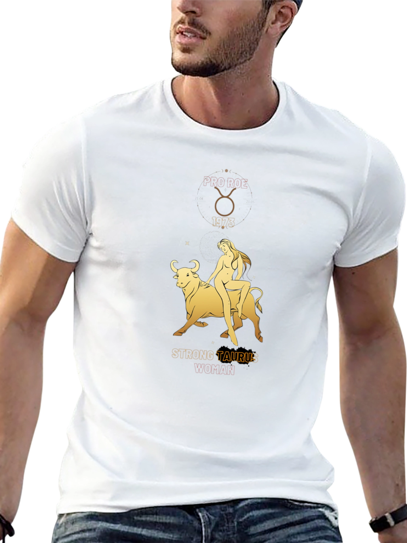 Strong Taurus Woman Black T-Shirt Zodiac Astrology