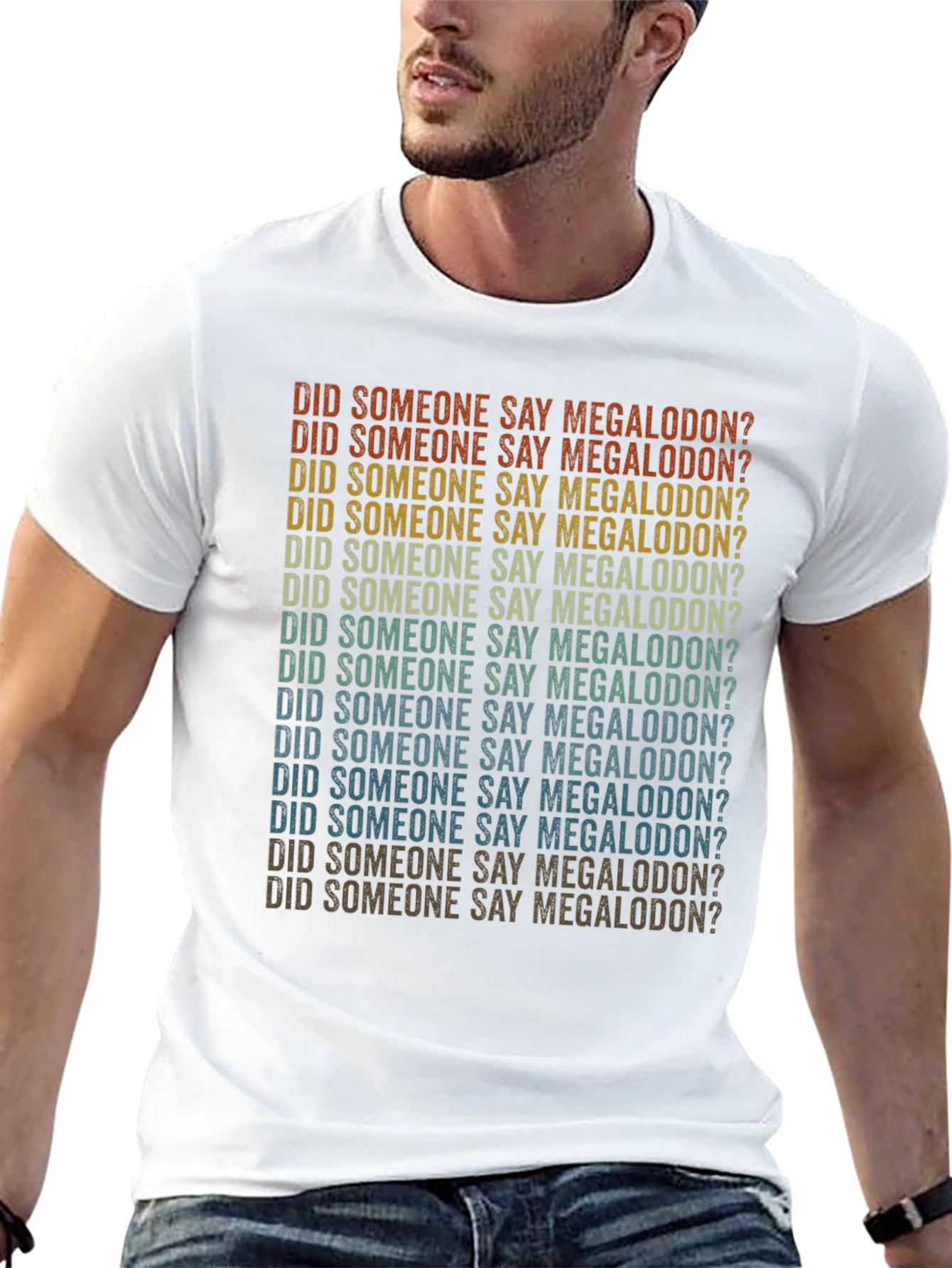 Retro Megalodon T-Shirt - Shark Lover Tee