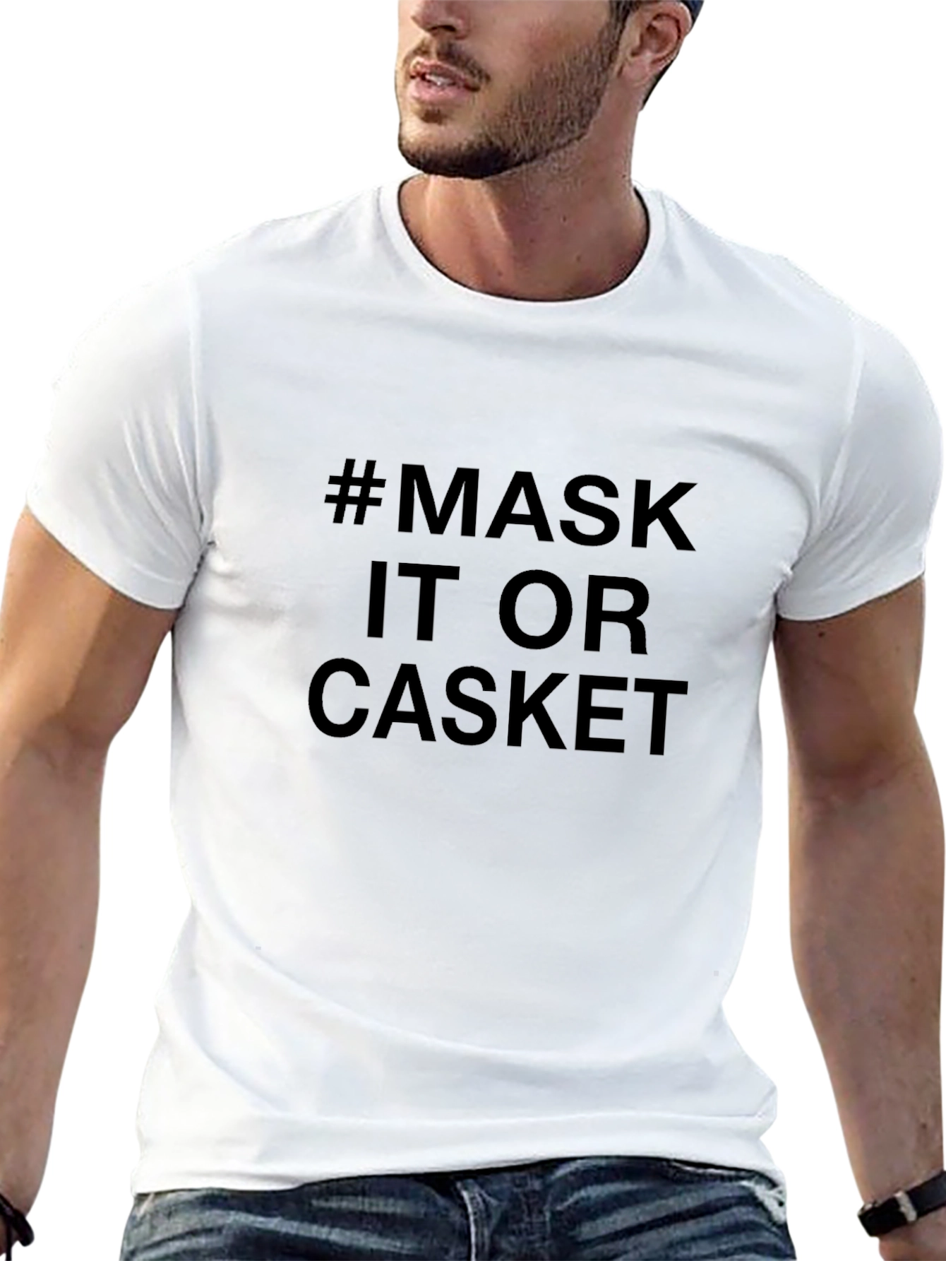 Mask It Or Casket Black T-Shirt