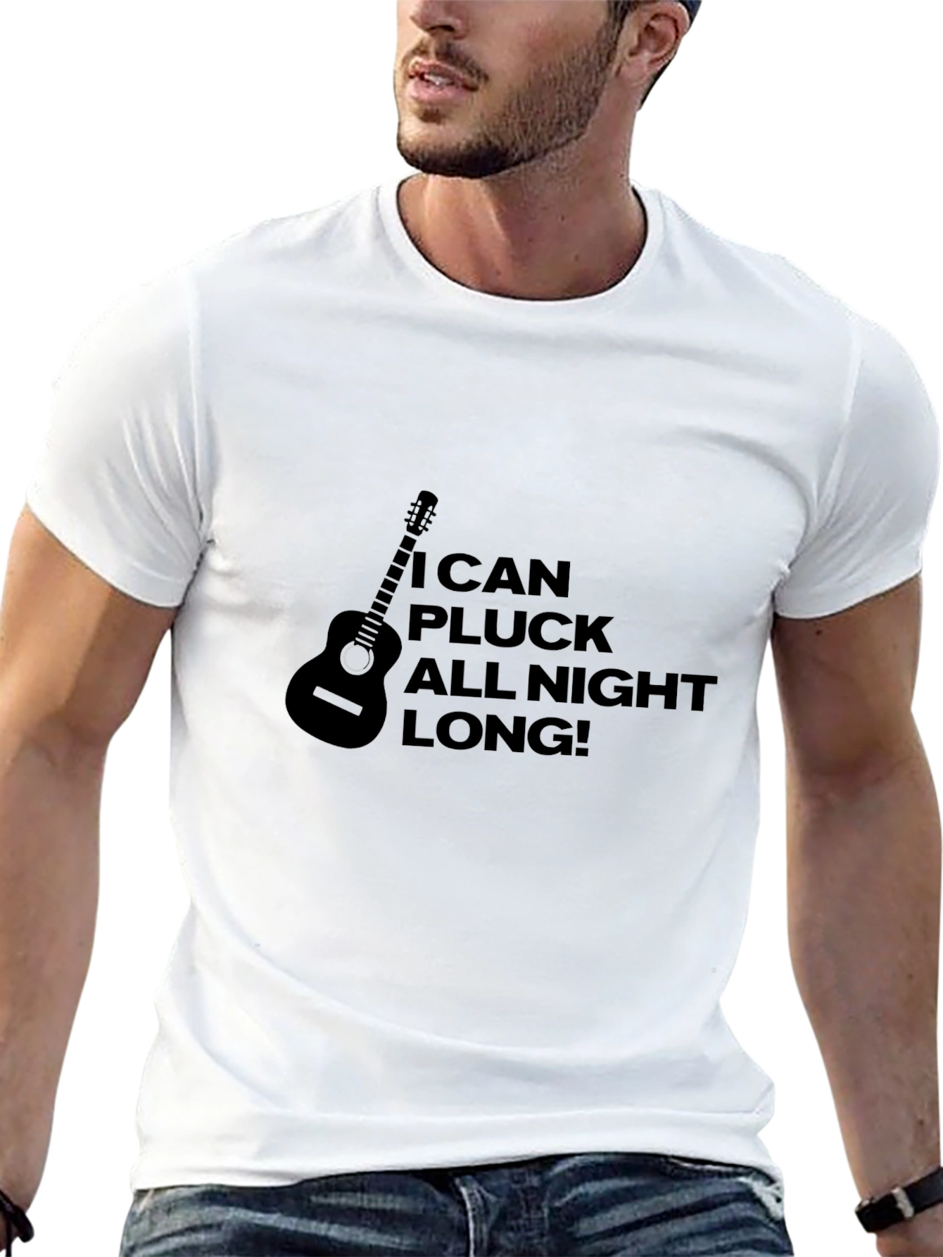 I Can Pluck All Night Long! Guitar T-Shirt
