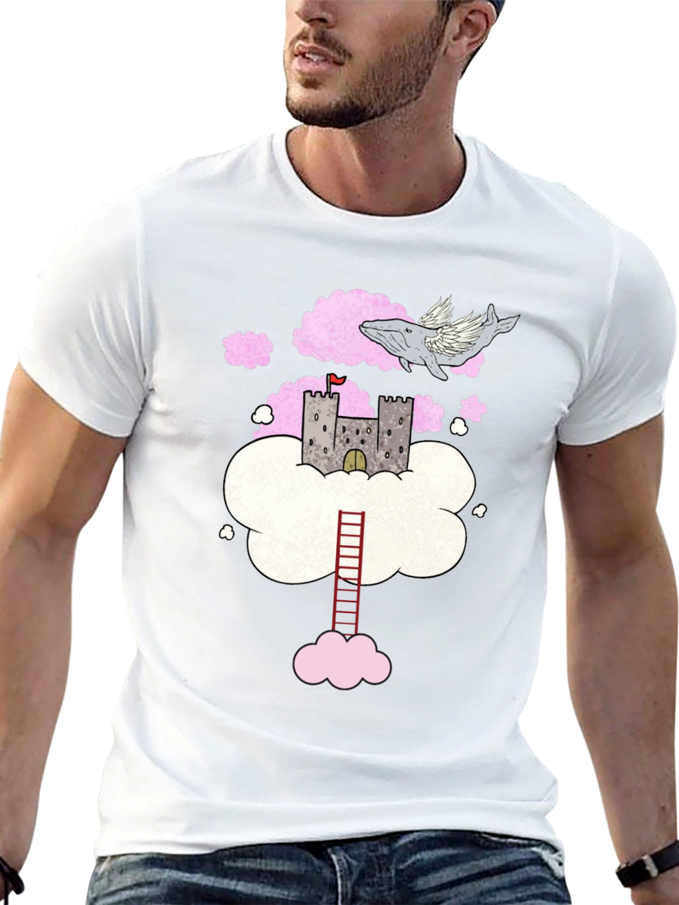 Dream Castle T-Shirt: Whale Wings and Ladder!