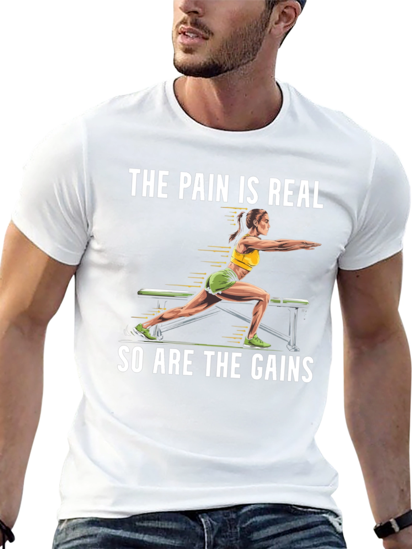 The Pain is Real Gym Workout T-Shirt