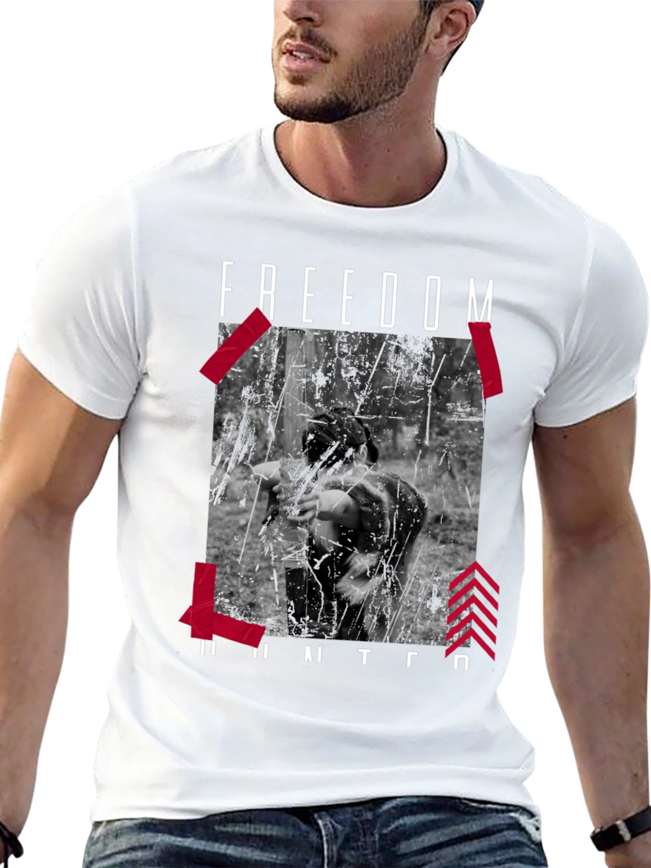 Freedom Hunter Graphic Print Tee