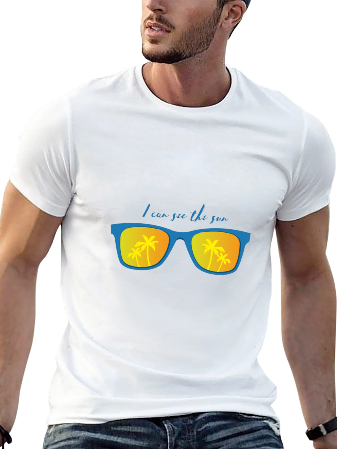 I Can See the Sun Black T-Shirt