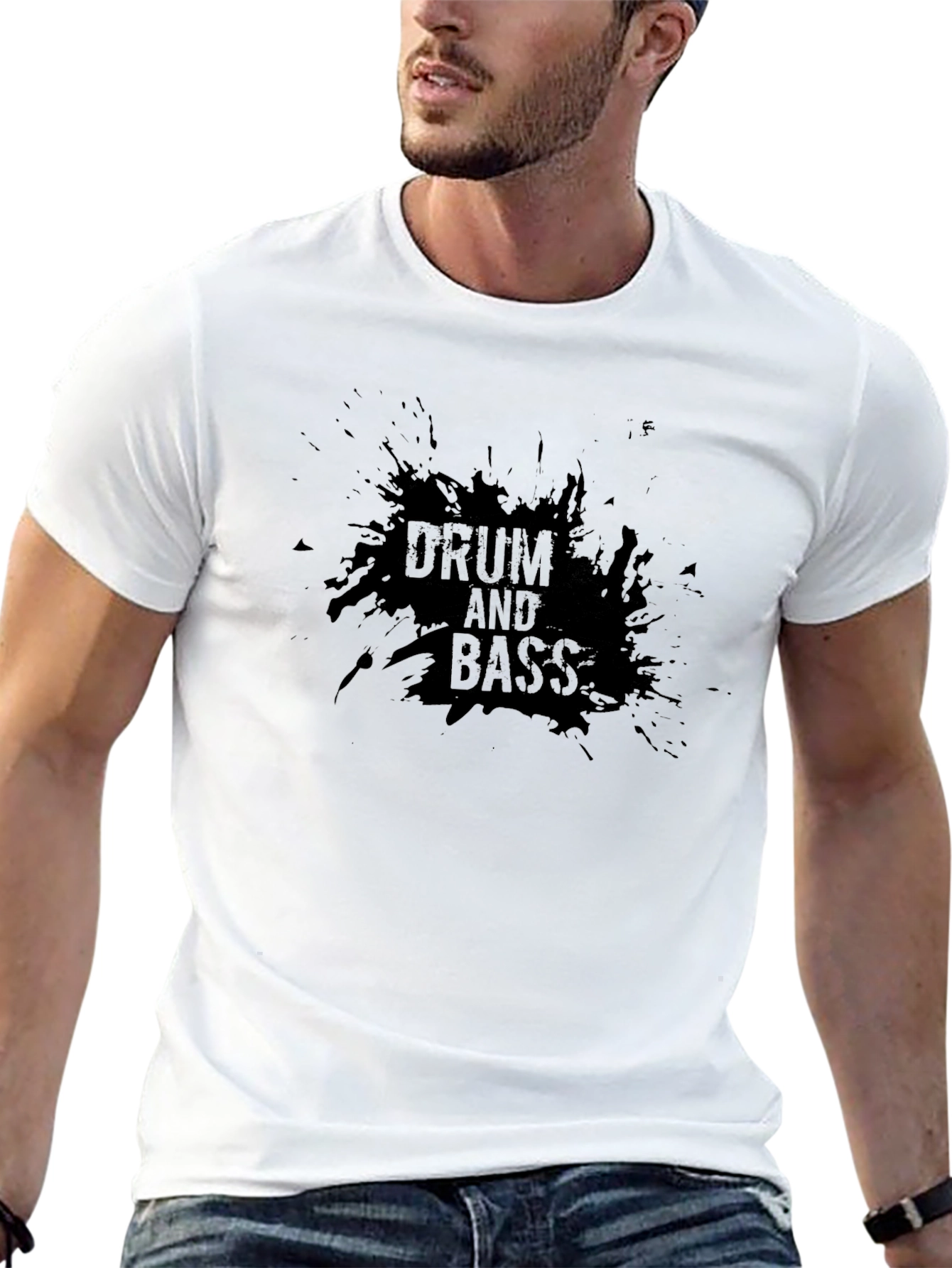 Drum and Bass T-Shirt - Black Music Tee