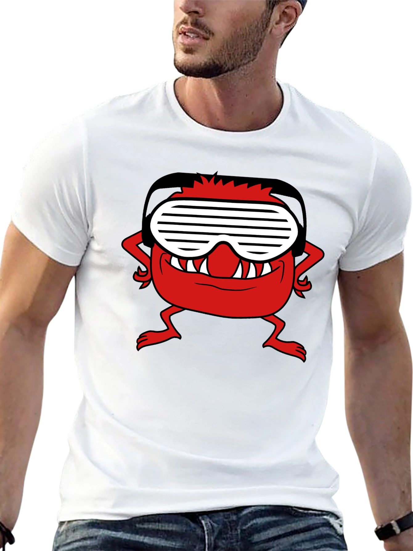 Red Monster Black Tee