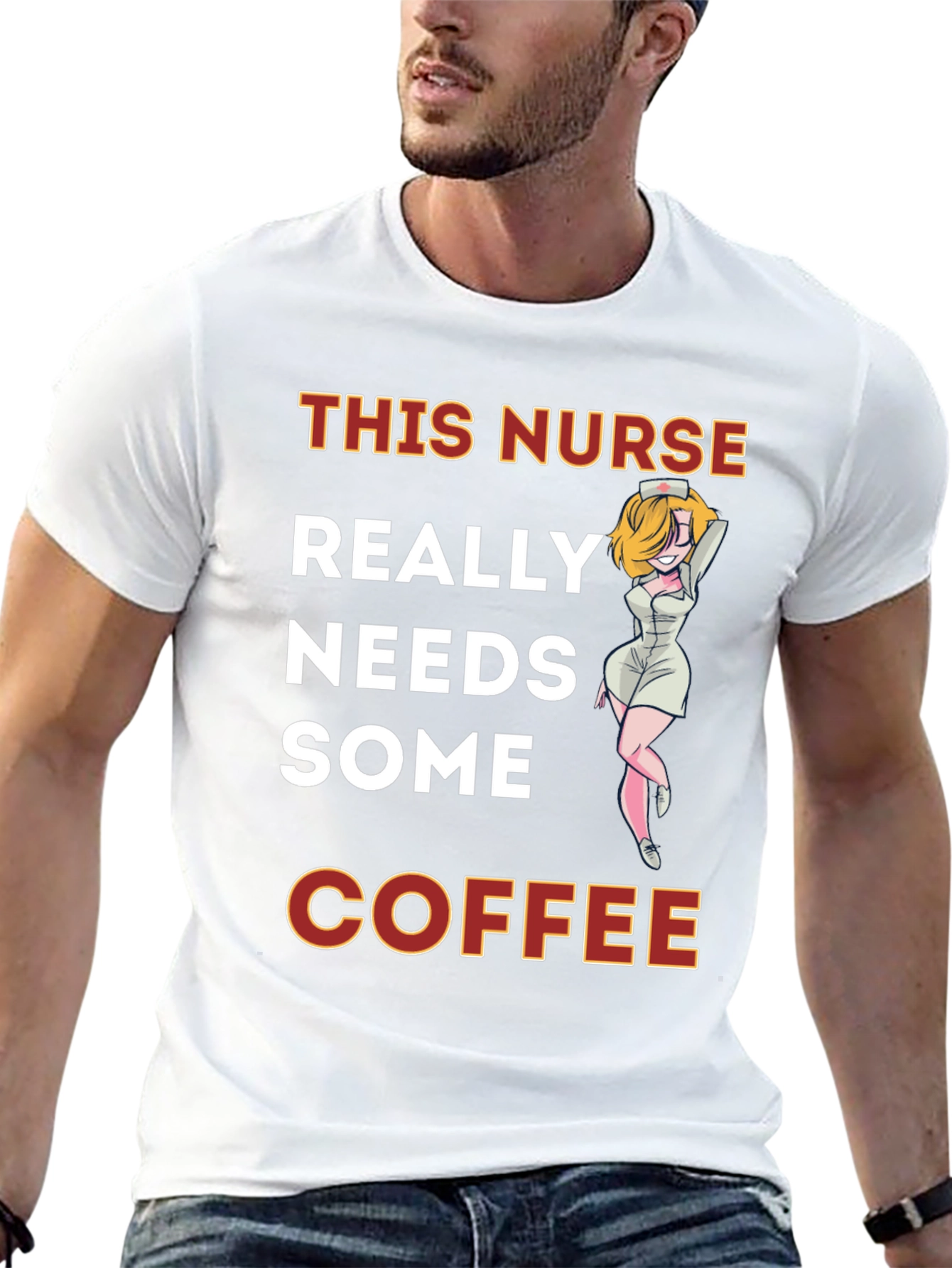 Nurse Needs Coffee Graphic Tee - Black Cotton T-Shirt