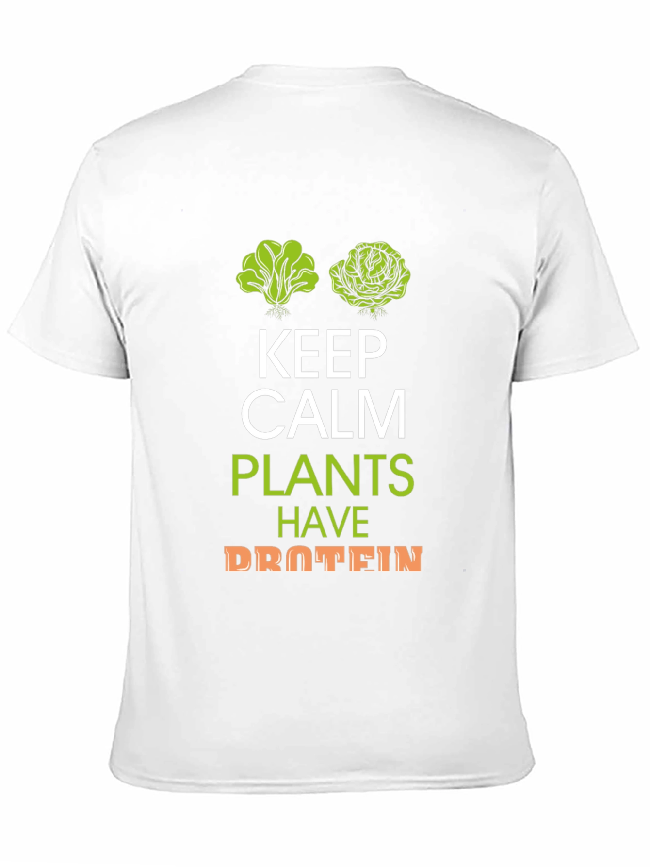 Keep Calm Plants Have Protein T-Shirt - Vegan Tee