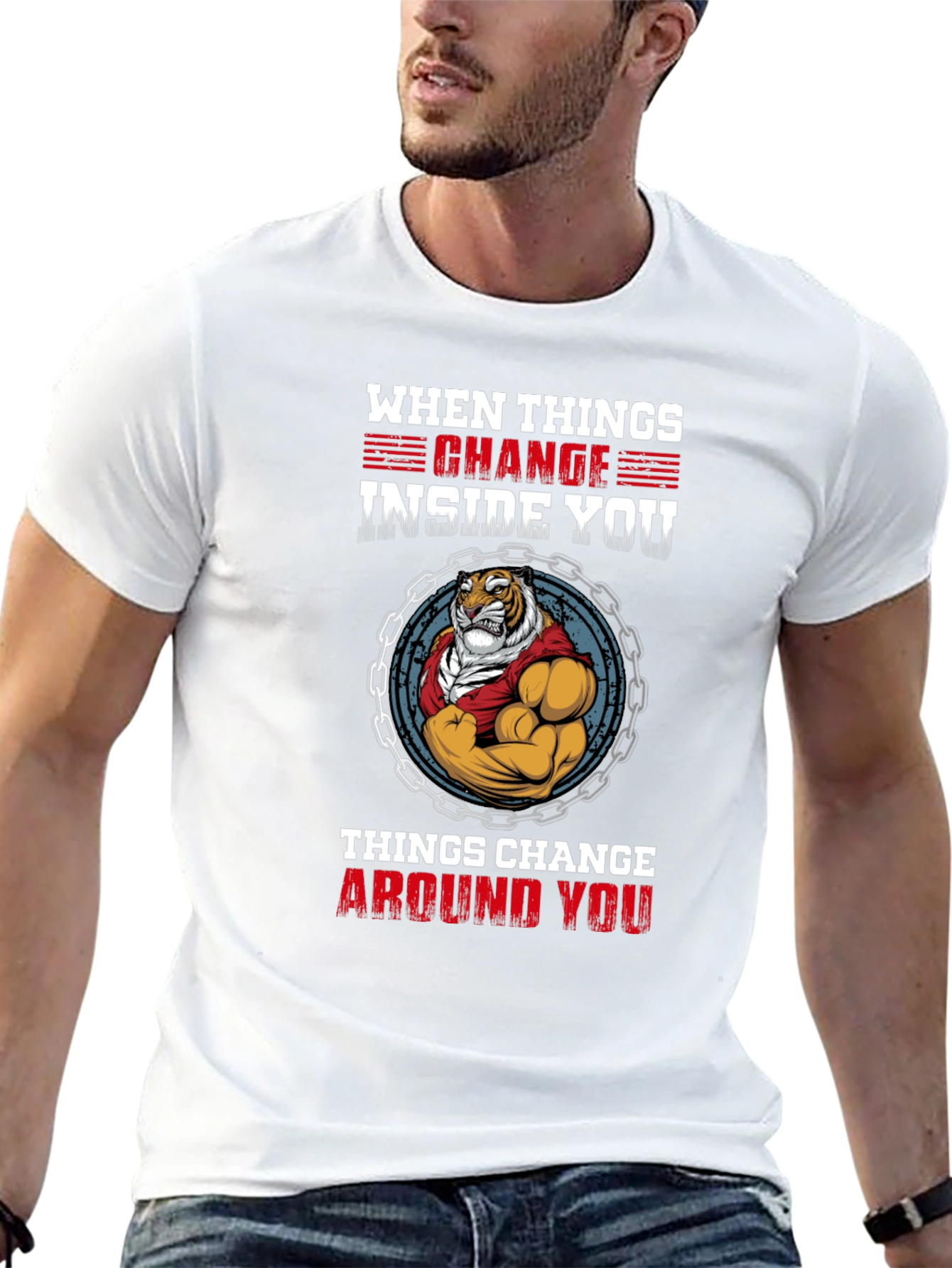 Tiger Inside T-Shirt - When Things Change Graphic Tee